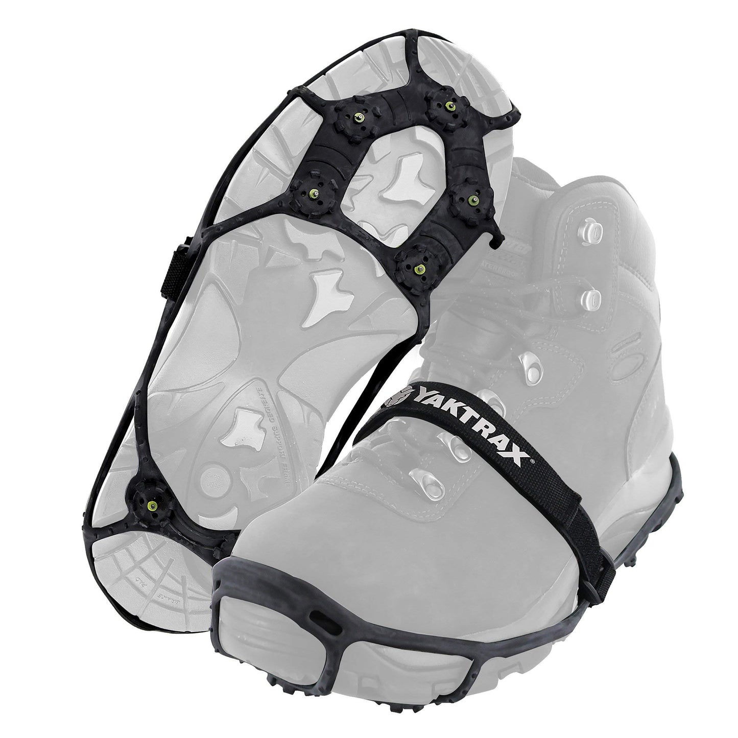 Yaktrax Spikes for Walking on Ice and Snow (1 Pair), Large/X-Large, Black