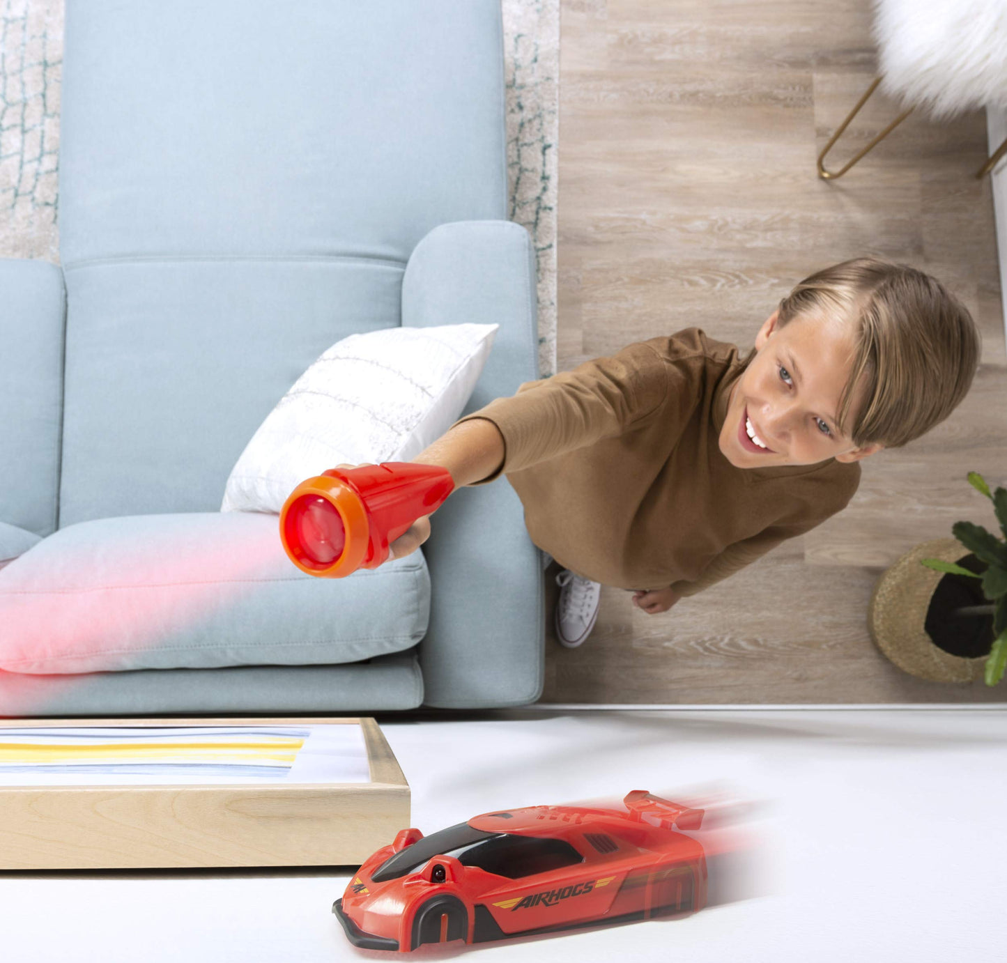 Air Hogs, Zero Gravity, Guided Wall Racer, Wall Climbing Race Car, Red