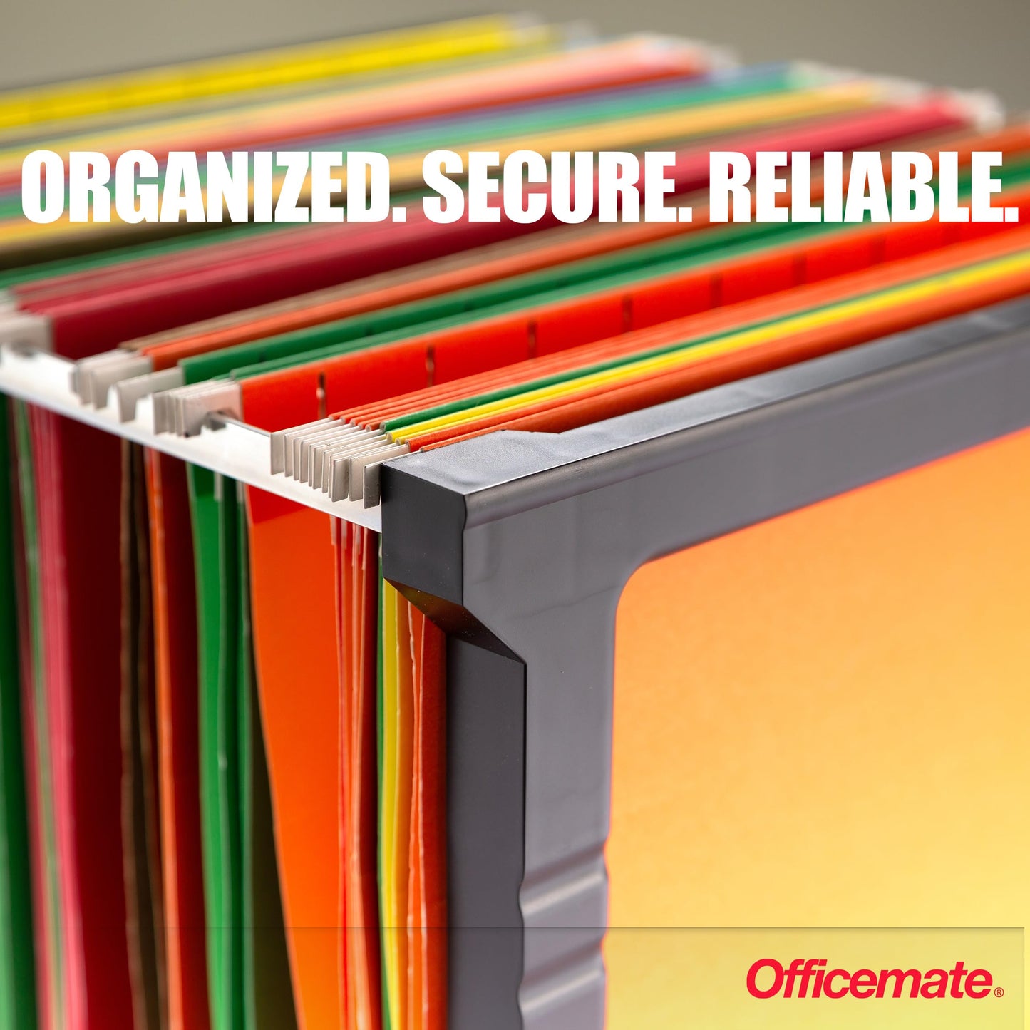 Officemate Plastic Hanging File Frames, Letter and Legal Size, Rails 24" to 27", 2 Sets (91963)