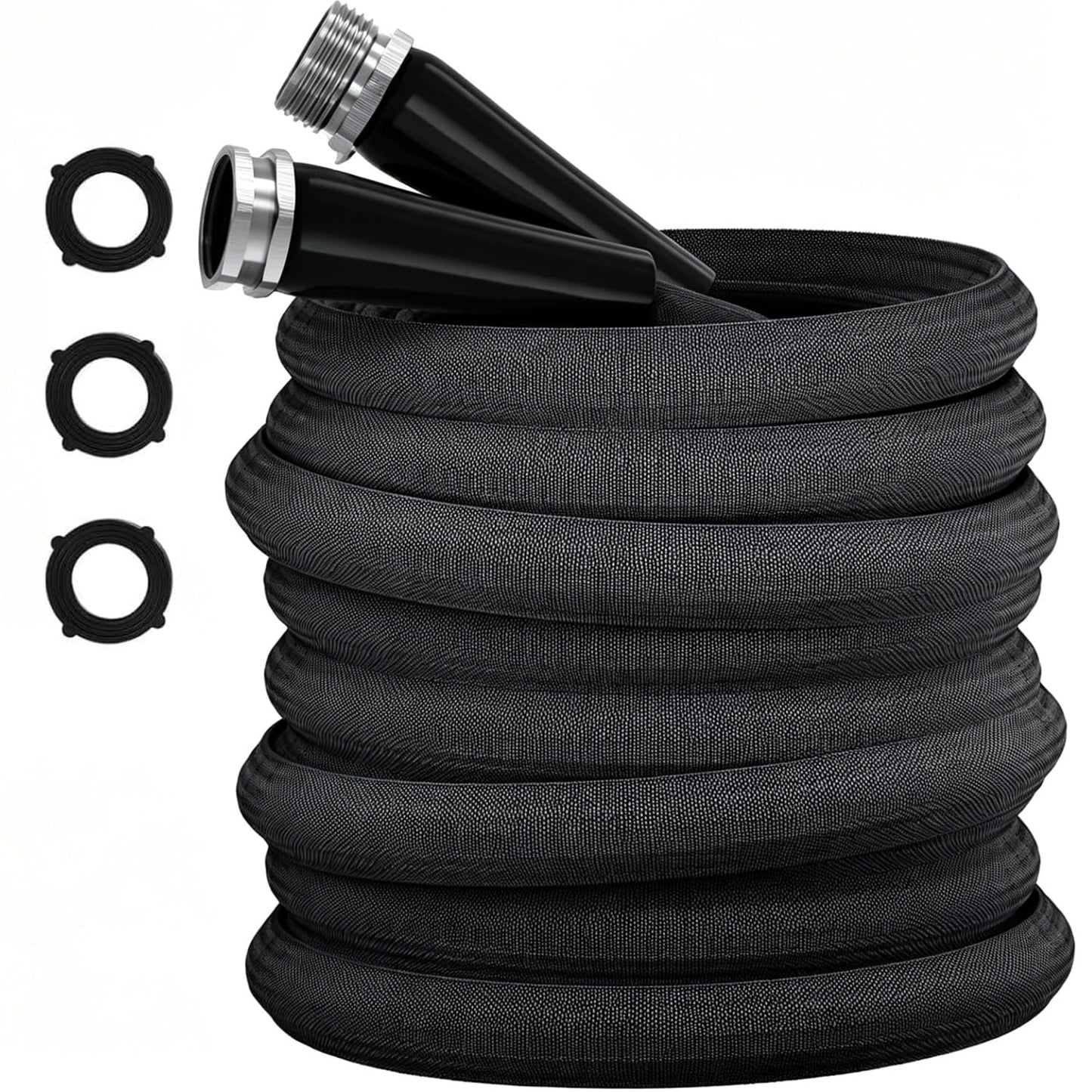 Garden Hose, Lightweight, Ultra Flexible, Durable, Kink-Free Garden Hose, RV, Marine and Camper Hose (50 FT)
