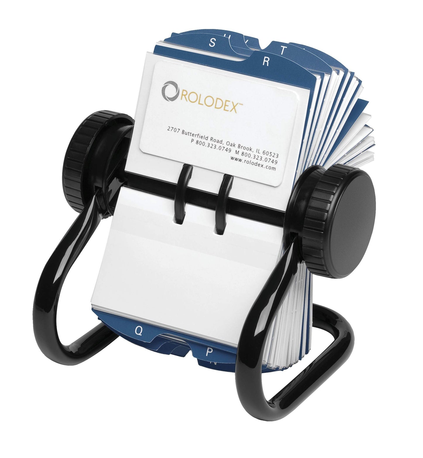 Rolodex Rotary Business Card Organizer, 200 Count, Metal (67236)