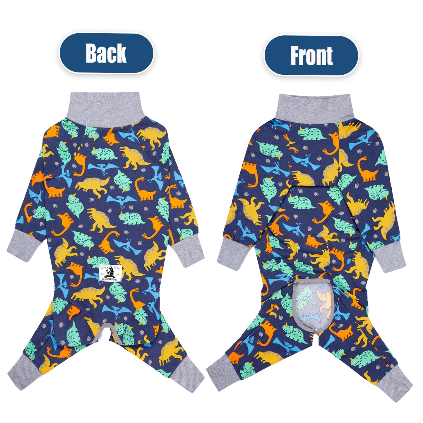 Axcimond Onesie for Dogs After Surgery Dog Recovery Suit Female Male Long Sleeve Dog Pajamas Medium Large Dogs Surgical Recovery Suit Pet Bodysuit Pyjama Chien Operation Dog Cone Collar Alternative