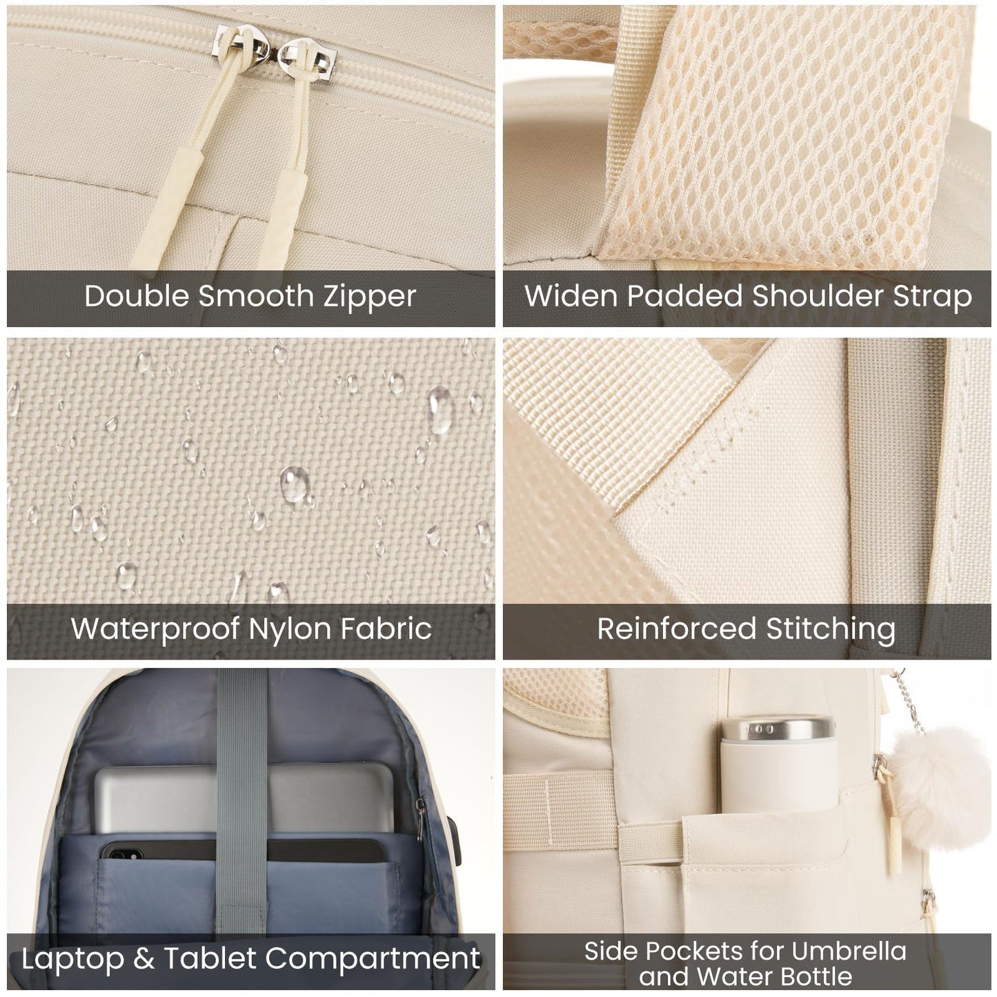 School Backpack for Girls,Laptop Backpack for Women College Students Secondary School Bags Book Bag Back Pack,Sac à Dos Femme et Fille