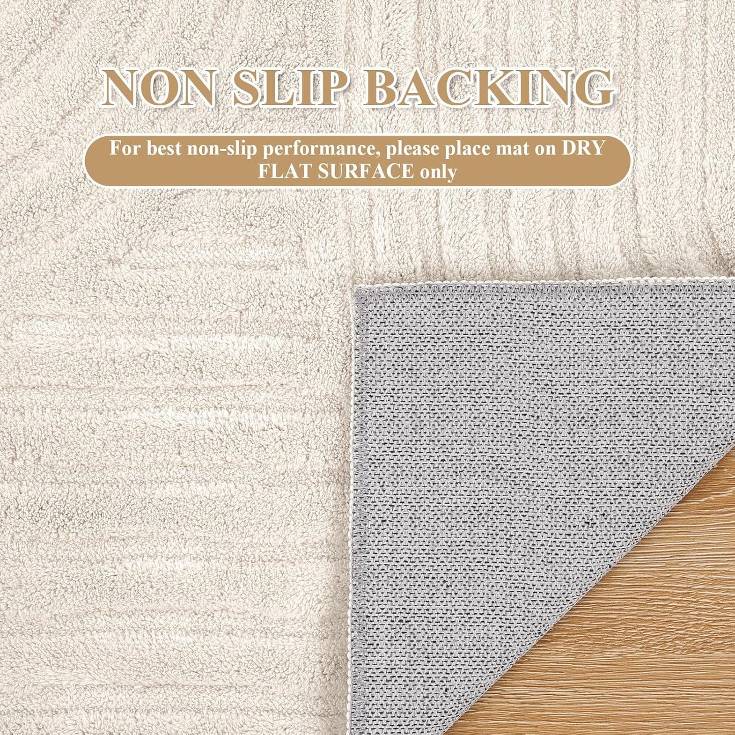 HEBE Area Runner Rugs 3 x 10 for Living Room, Non Slip Machine Washable Rug for Hallway Kitchen, Soft Fluffy Geometric Rug for Bedroom Dining Room Home Office