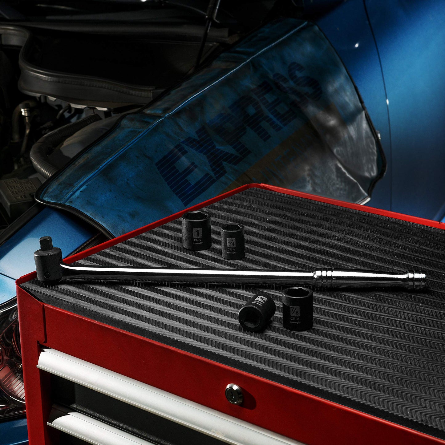 EPAuto 1/2 Inch Drive by 17.5" Length Breaker Bar, CR-V Steel