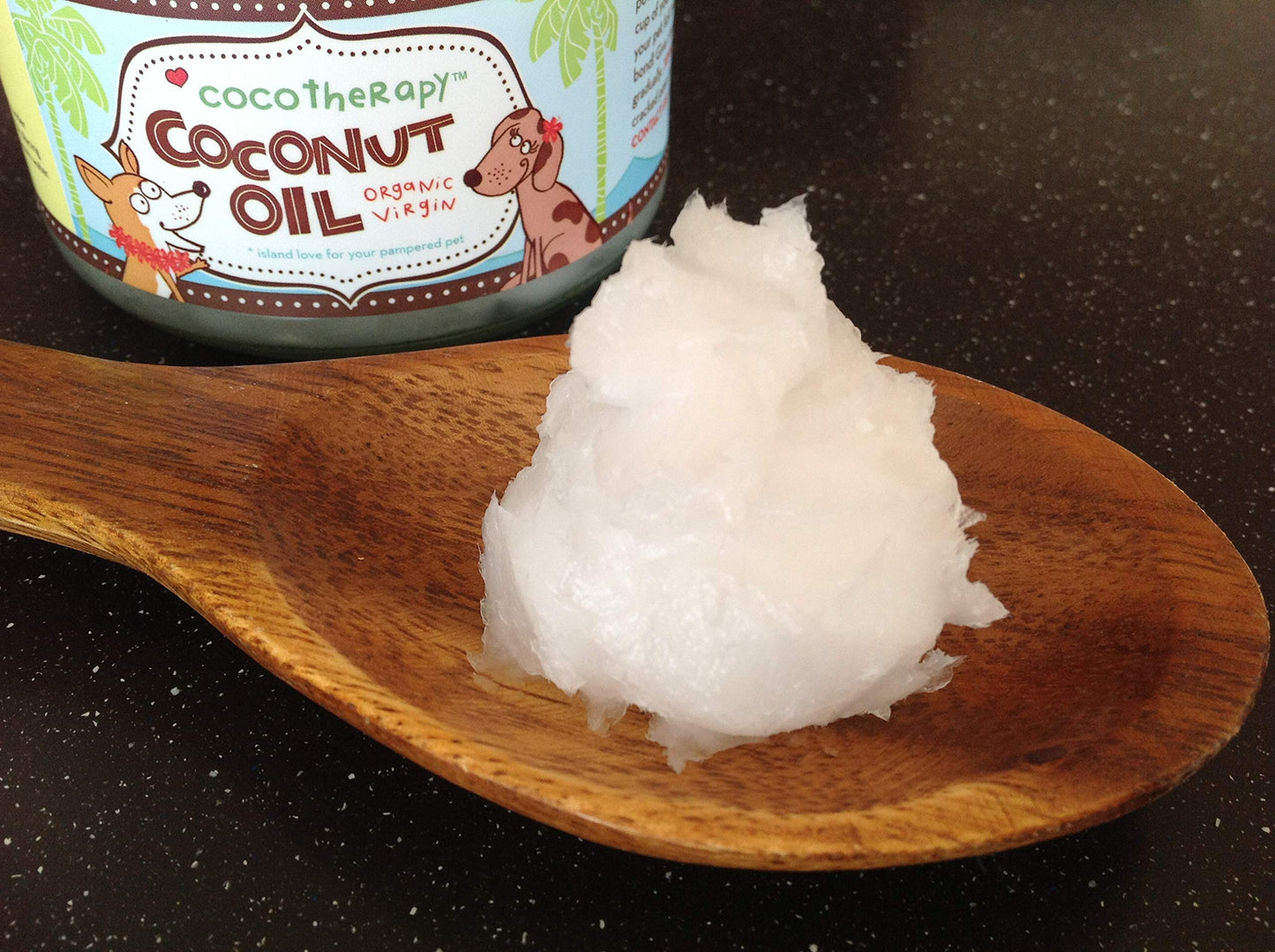 CocoTherapy Organic Virgin Coconut Oil, 8 Ounces, Natural Supplement for Dog Skin Coat Digestion and Immunity