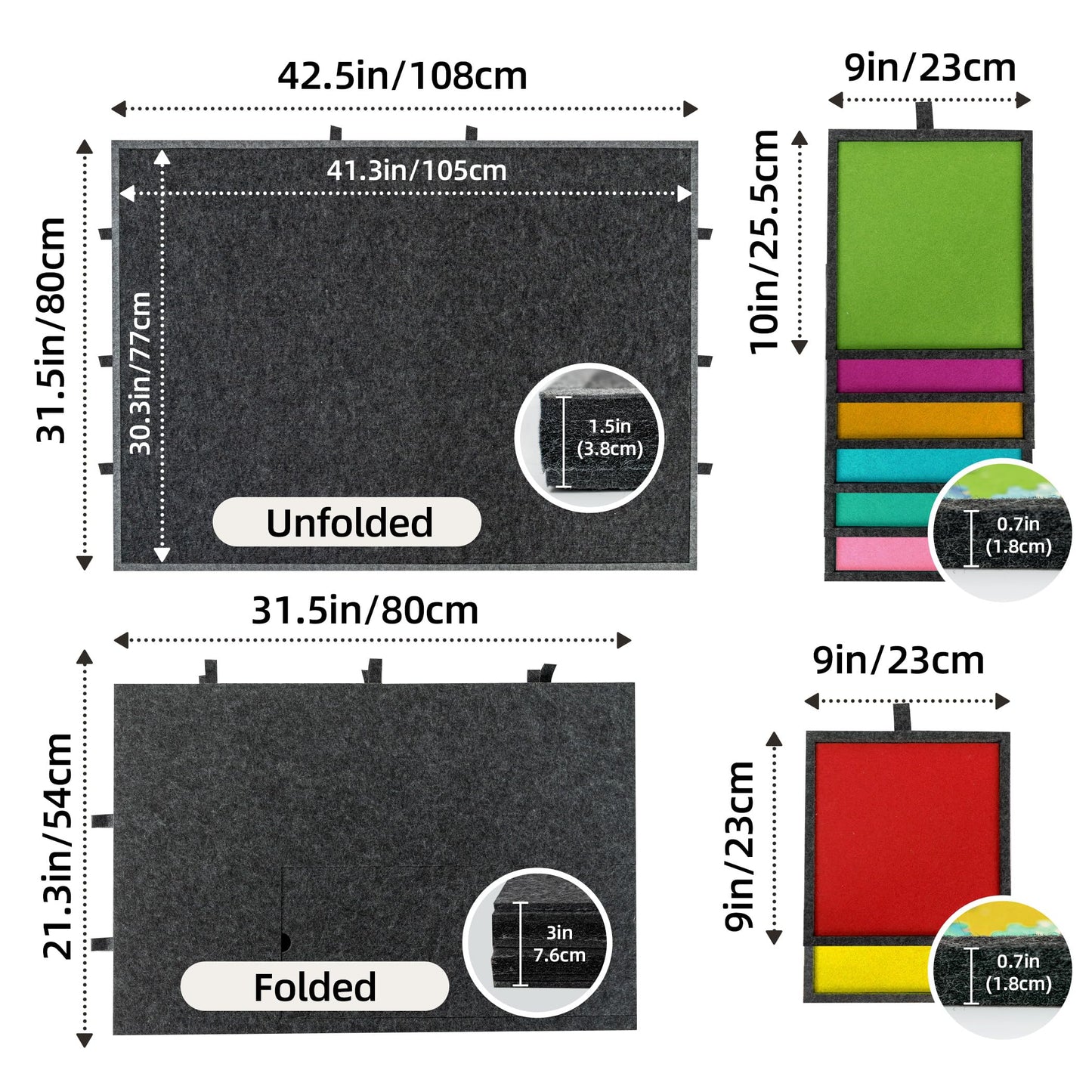 Becko US 2000-pc Foldable & Tilting Jigsaw Puzzle Board with 8 Drawers & Cover, Lightweight & Portable Felt Puzzle Table with Built-in Stands for Angle Adjustments, for 1000 1500 2000 Pieces Puzzles