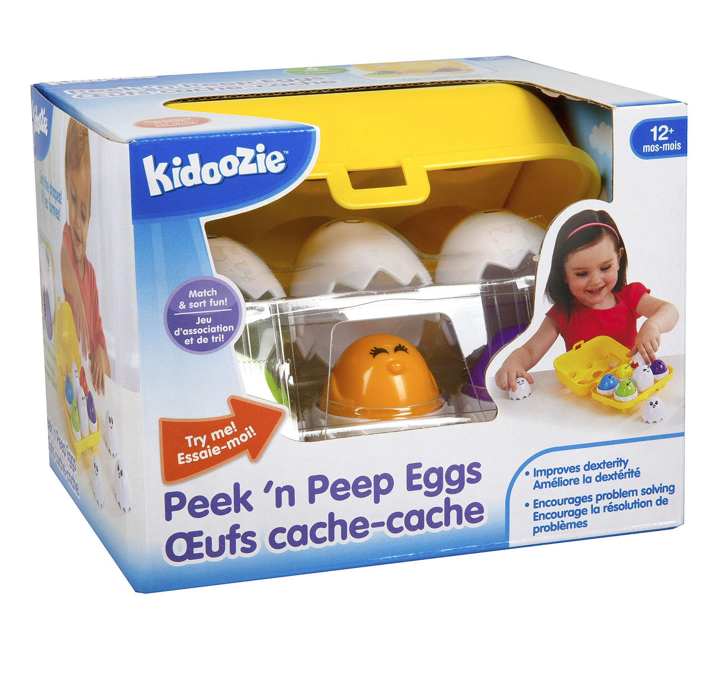 Kidoozie Peek N Peep Eggs - Mentally Stimulating – Employs Tactile Engagement – for Ages 12 Months and Up 8 7