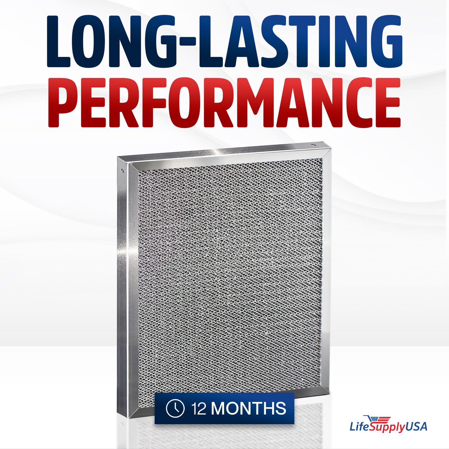 18x20x1 Electrostatic Air Filter, MERV 8, Washable, Reusable Furnace AC/HVAC Filter, Energy Saving, Easy to Clean, Long-Lasting by LifeSupplyUSA