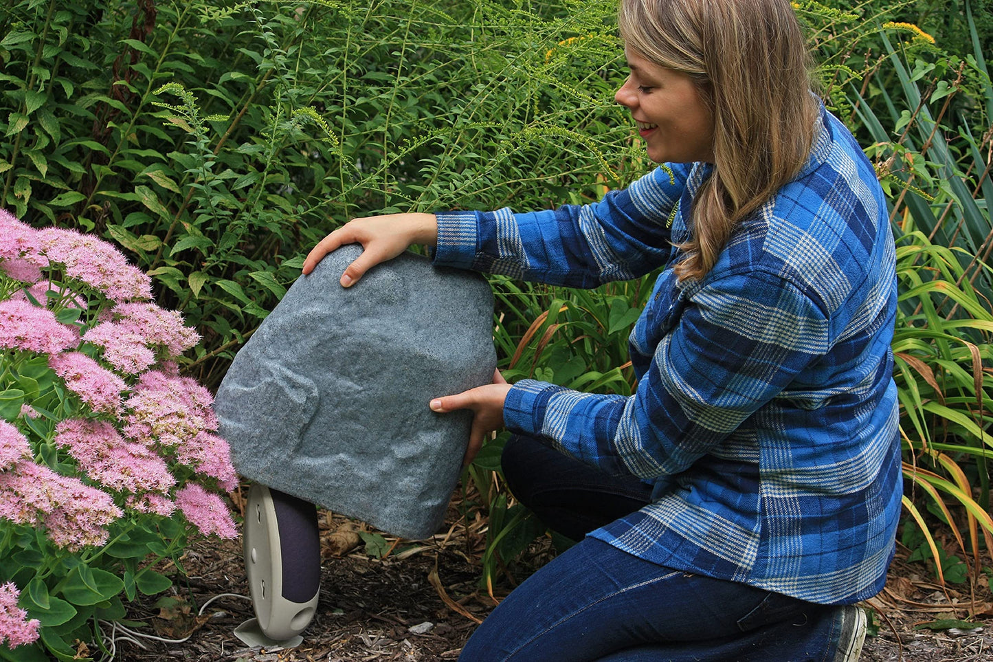 Emsco Group Landscape Rock – Natural Granite Appearance – Small – Lightweight – Easy to Install