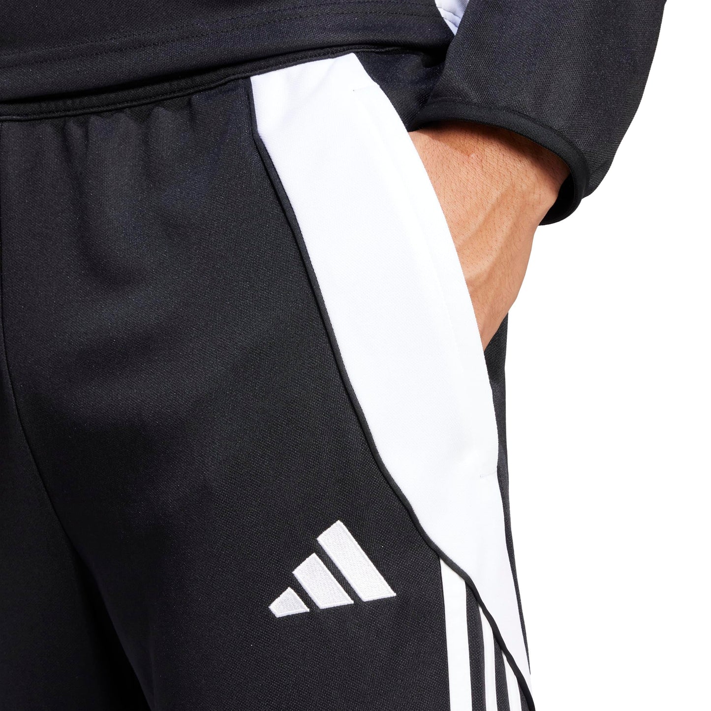 adidas Men's Tiro 24 Training Pants, Black/White, Large