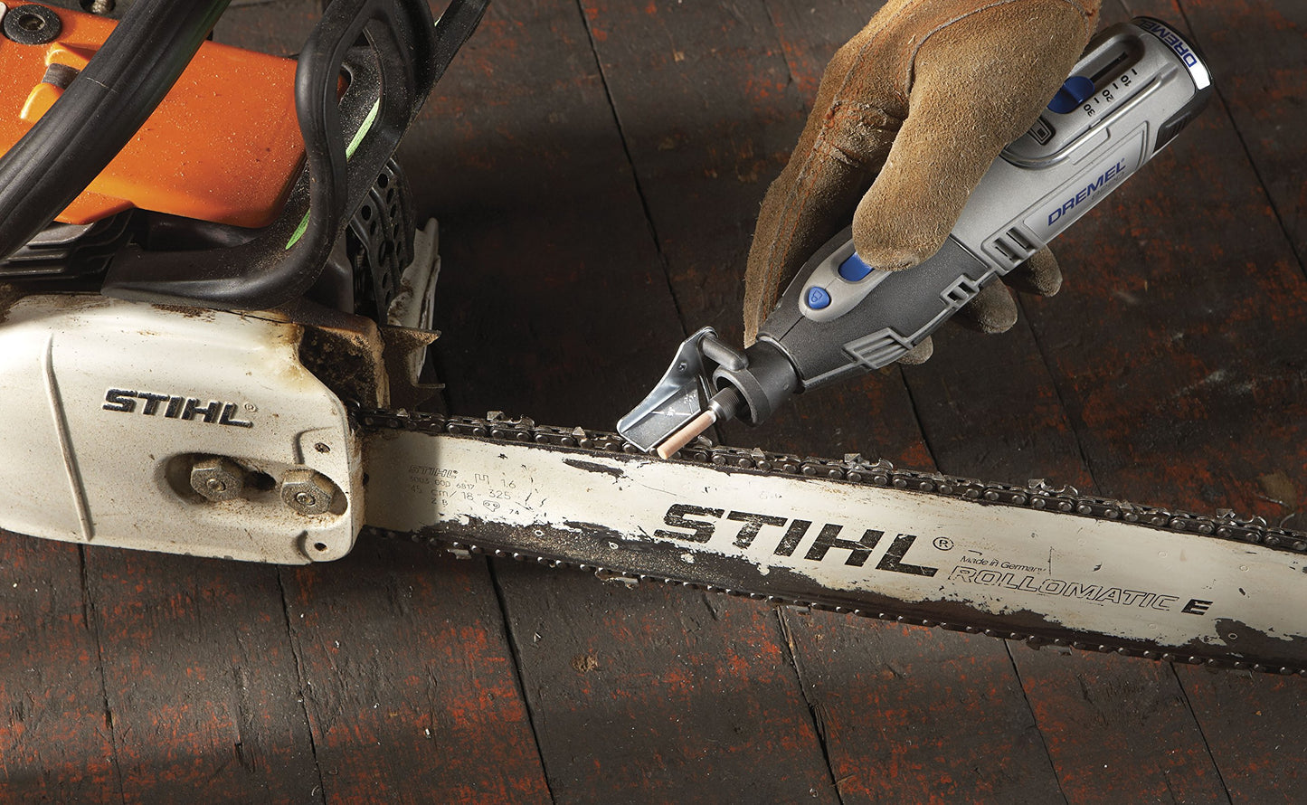 Dremel A679-02 Sharpening Attachment Kit for Sharpening Outdoor Gardening Tools, Chainsaws, and Home DIY Projects, Medium