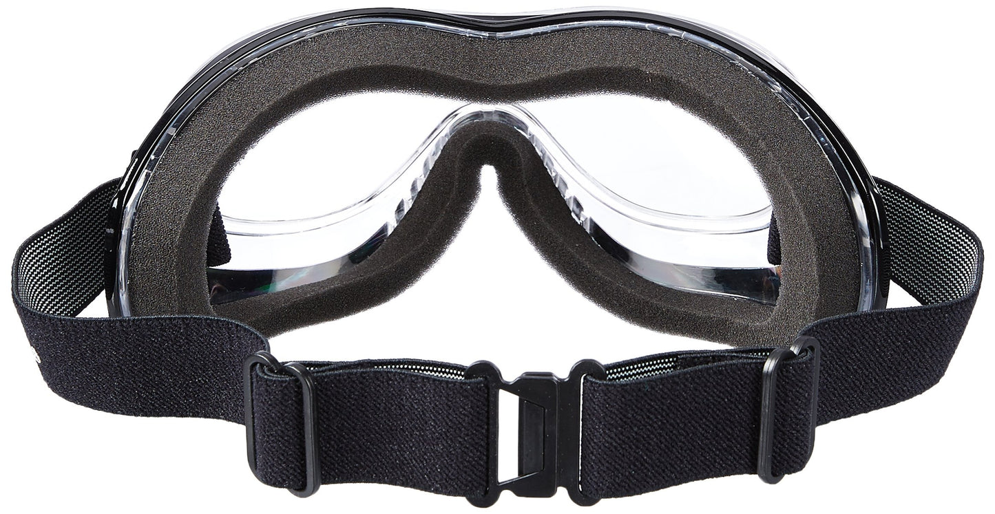 Pacific Coast Airfoil Padded 'Fit Over Glasses' Riding Goggles (Black Frame/Clear Lens) (9305)