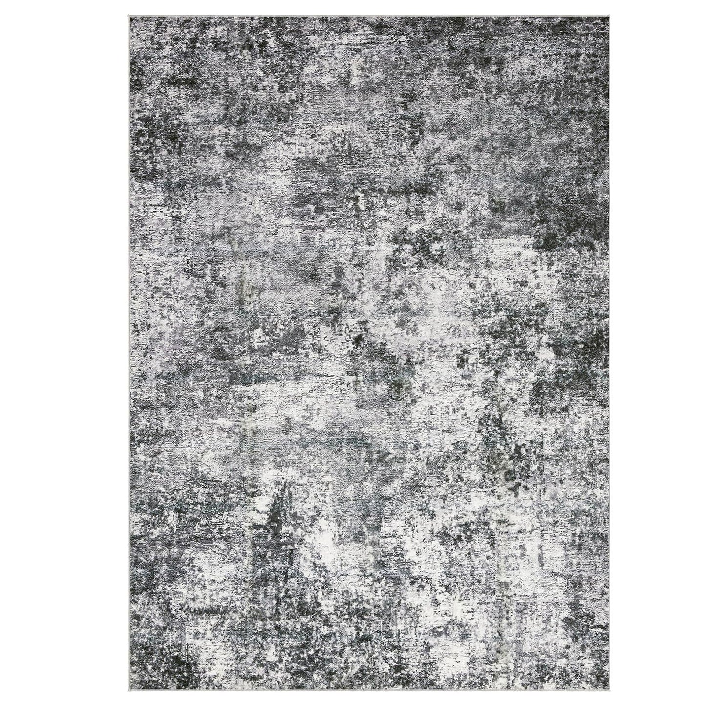 DMOYEST Area Rug Living Room Rugs - 5x7 Large Soft Indoor Neutral Modern Abstract Low Pile Washable Rug Carpet for Bedroom Dining Room Farmhouse Home Office - Grey