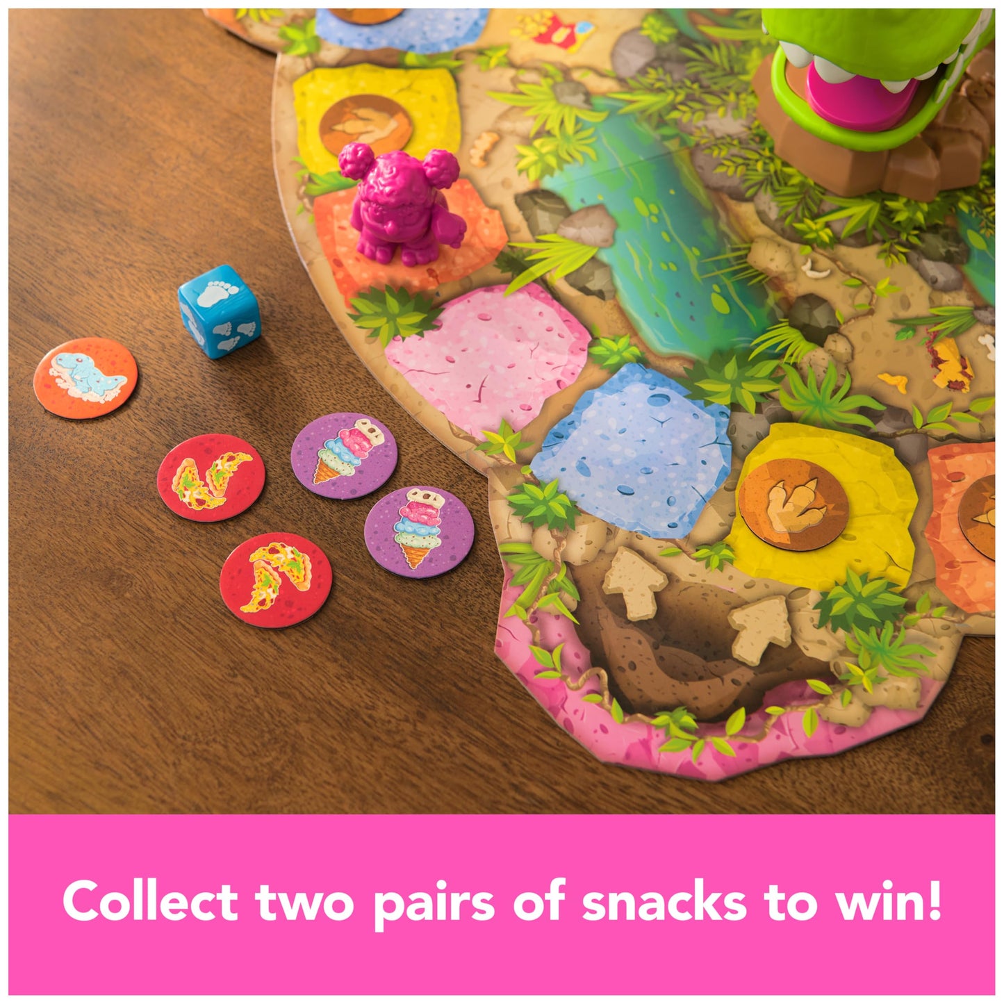 Spin Master Games, Snack-O-Saurus Rex, Interactive Dinosaur Toy for Kids, Board Games for Family Night, 2-4 Players, for Ages 5 & Up