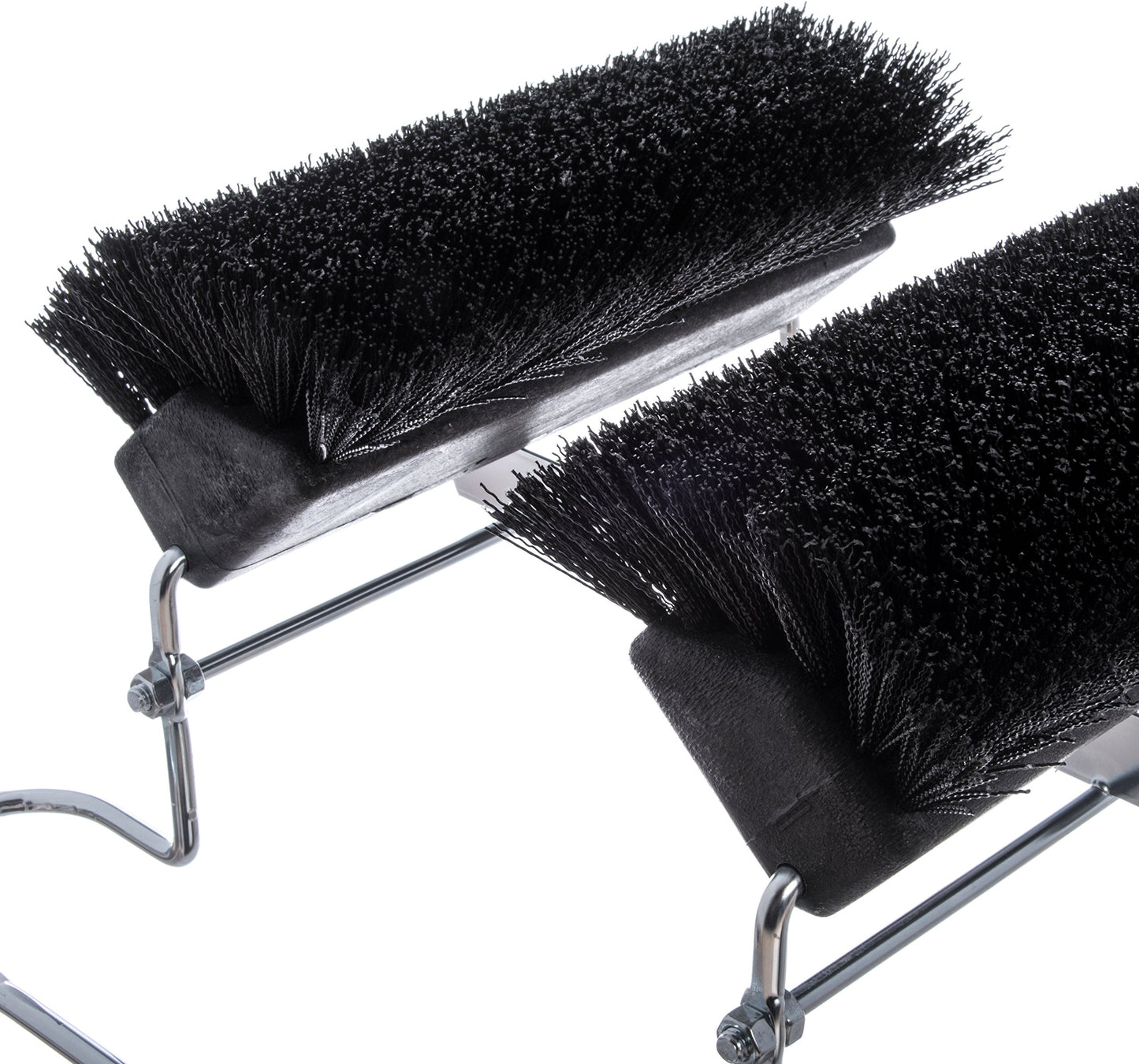Carlisle 4042403 Spectrum Commercial Boot 'N Shoe Brush Scraper with Chrome Plated Steel Frame, Black