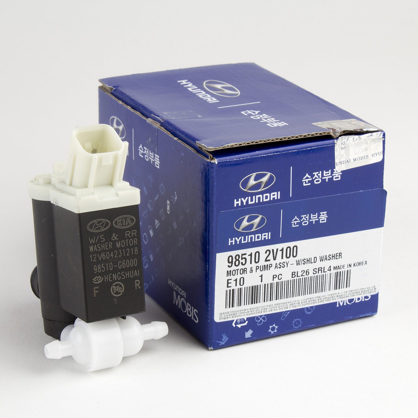 Genuine Hyundai 98510-2V100 Windshield Washer Motor and Pump Assembly