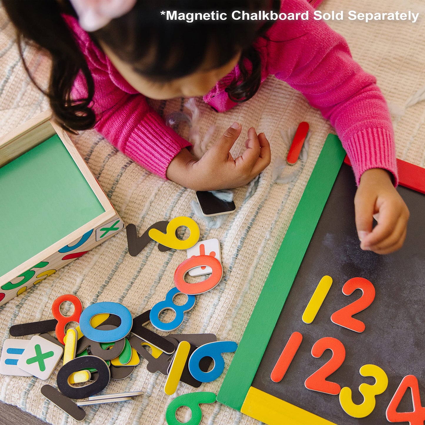Melissa & Doug Deluxe Magnetic Letters and Numbers Set with 89 Wooden MagnetsAlphabet Letter Magnets, Number Learning Toys for Preschoolers and Kids Ages 3+