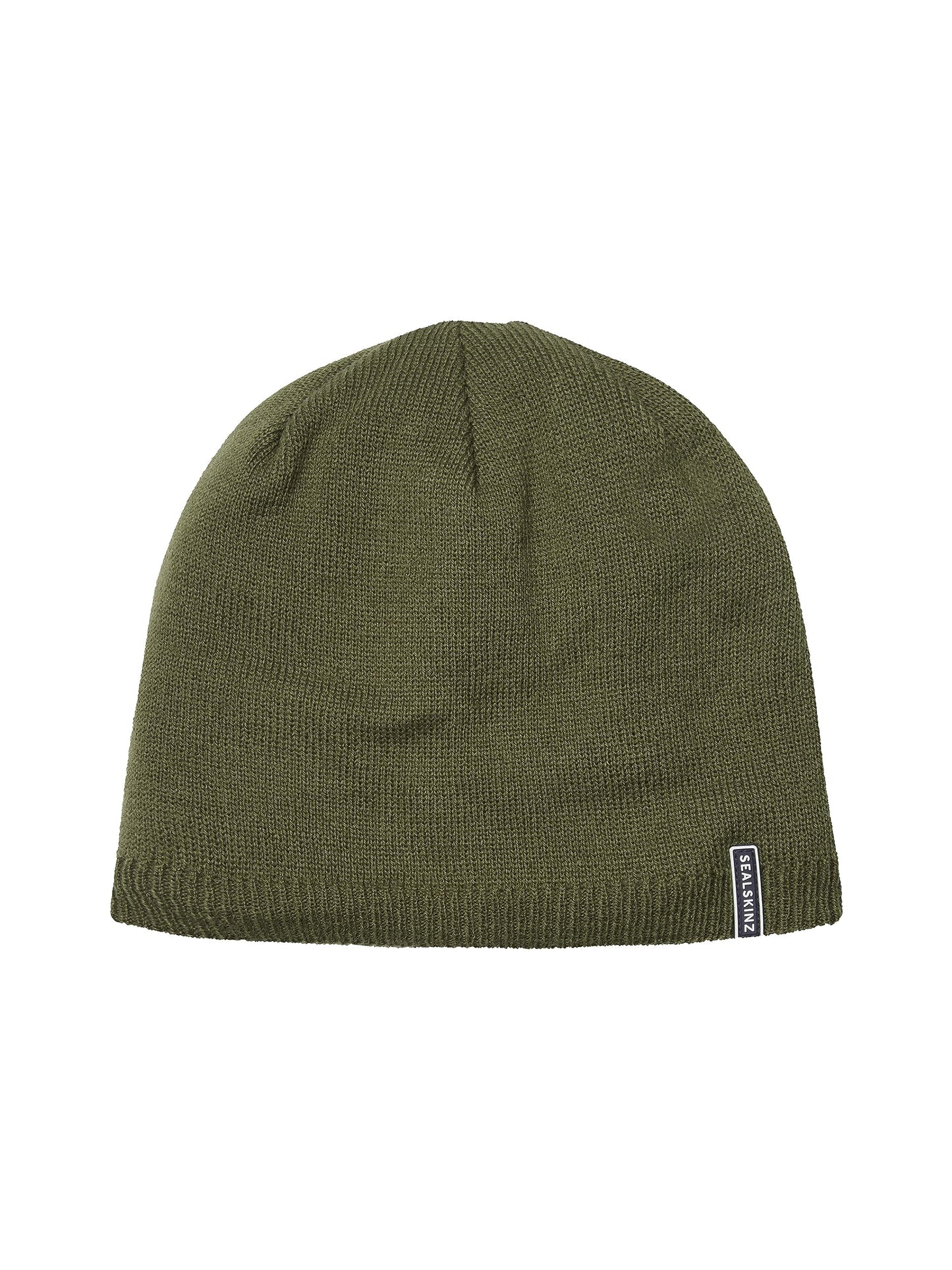 SEALSKINZ Unisex Cley Waterproof Cold Weather Beanie, Olive, L/XL