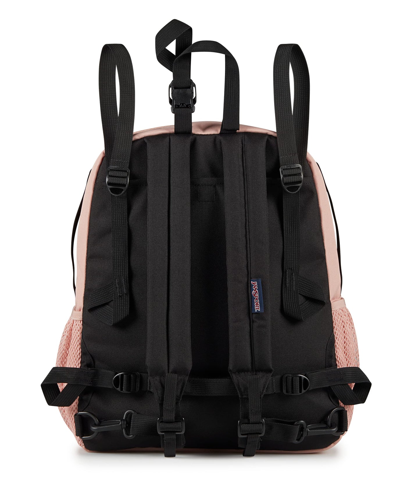 JanSport Central Adaptive Backpack – Wheelchair & Walker Compatible, Tuck-Away Shoulder Straps, Adjustable Backrest Loops & Anchor Straps, Misty Rose