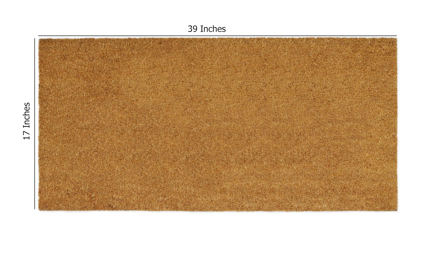 IRONGATE Coco Coir Doormat - Non Slip Heavy Duty Backing Door Mat - Dirt Trapping Welcome Mat - Easy Clean Durable Wide Entryway Sliding French Door High Traffic Indoor Outdoor Doormat -17x39- Natural