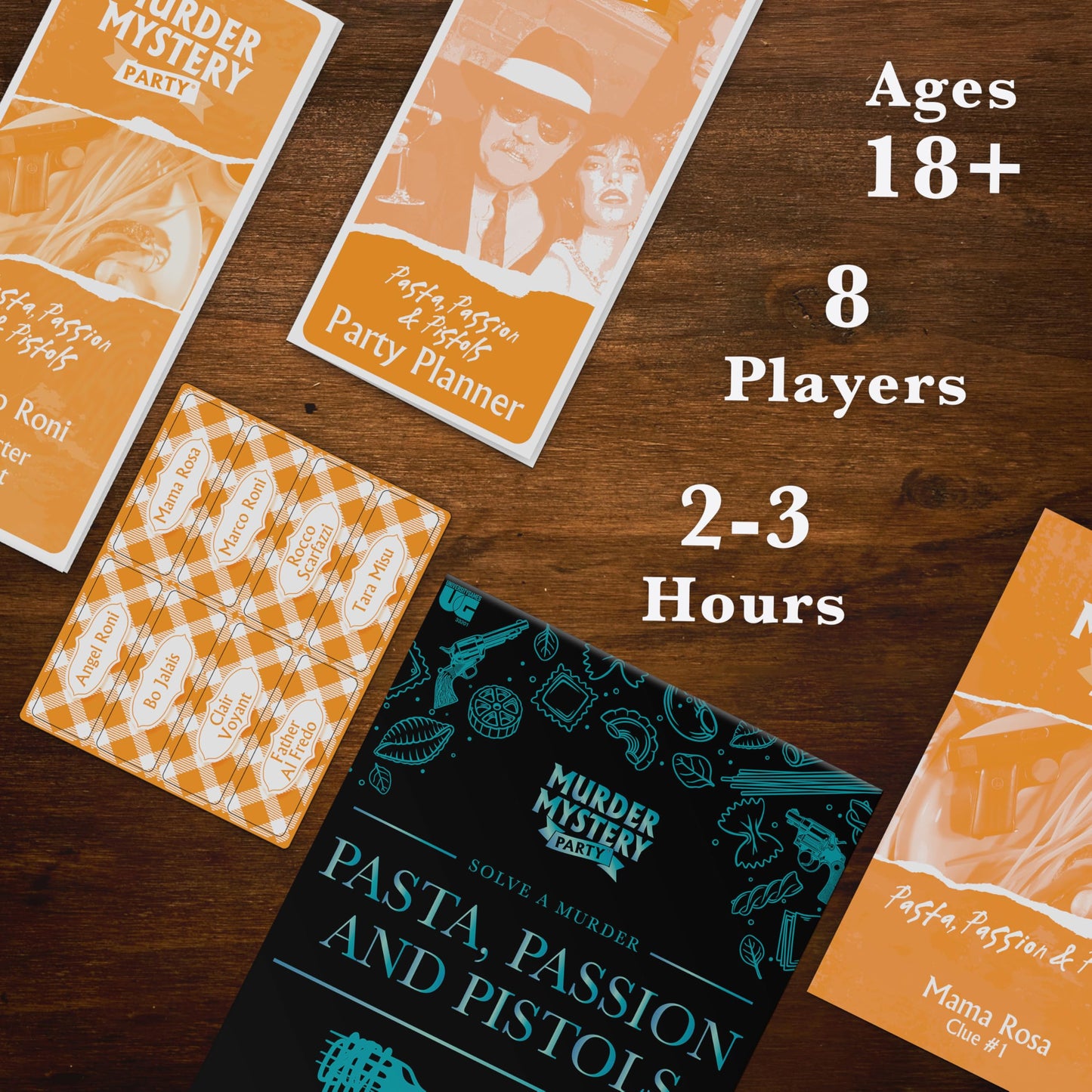 Murder Mystery Party - Pasta, Passion and Pistols