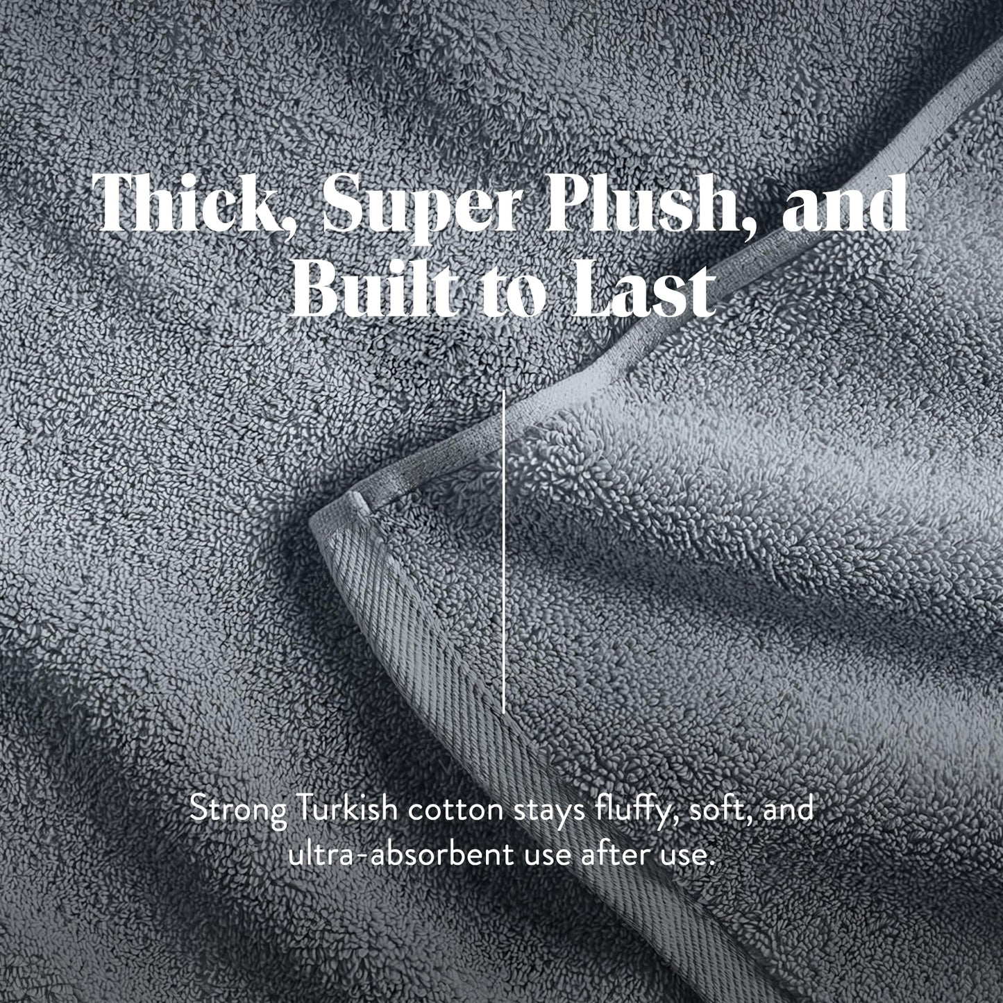 Brooklinen Washclothes, Smoke Super-Plush - Set of 2