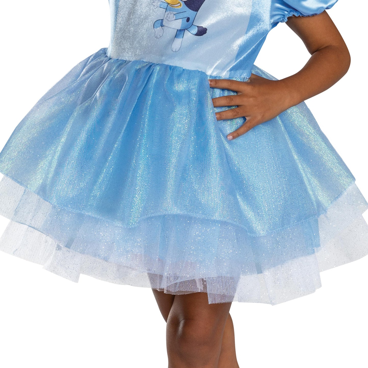 Bluey Dress Costume for Kids, Offial Bluey Classic Toddler Costume Outfit, Size (3T-4T)