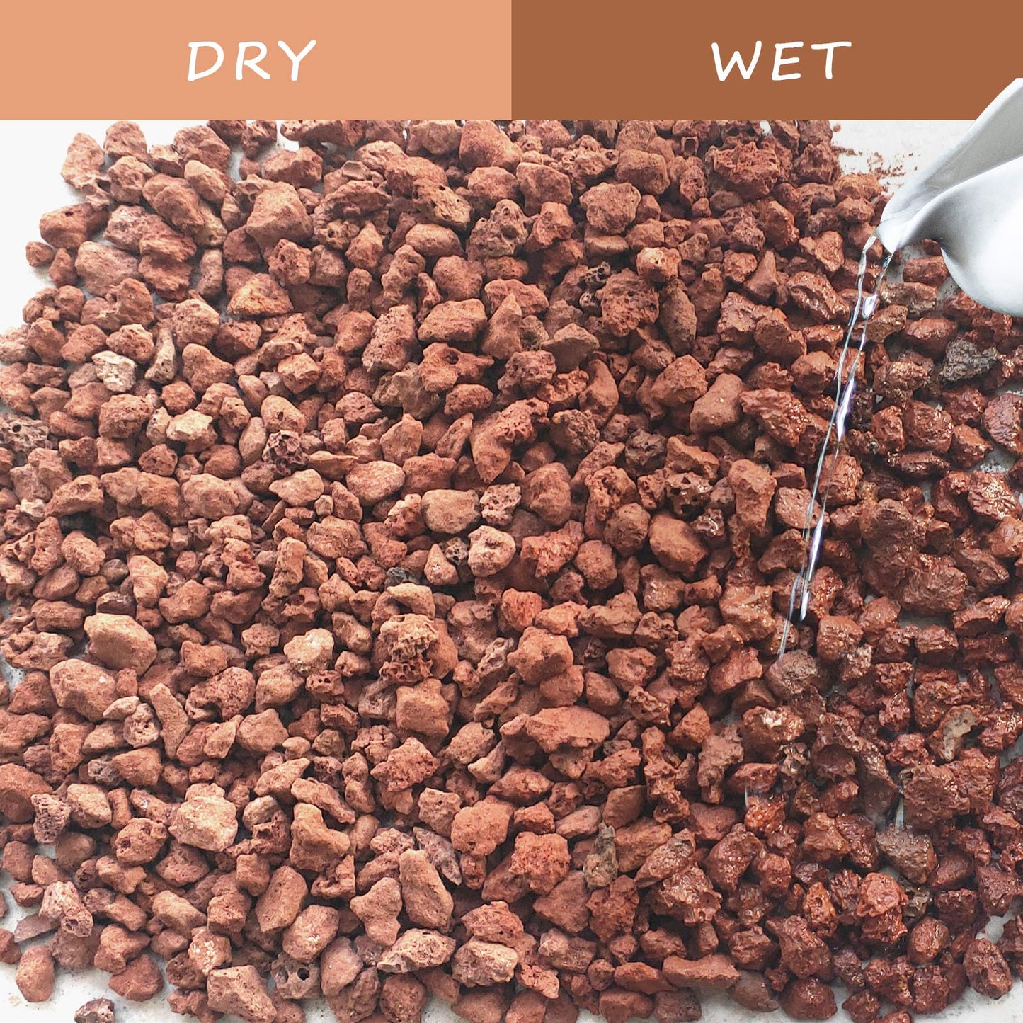 CARURBODY 12LBS Red Lava Rocks for Plants -100% Pure Volcanic Rock No Dyes or Chemicals-Best Lava Stones Top Dressing for Cacti Succulents Plants,Bonsai