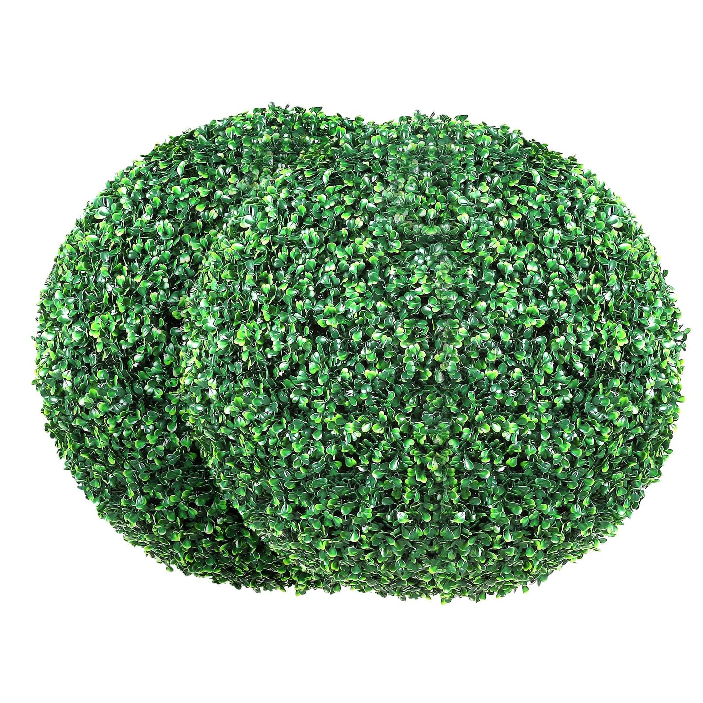 VEVOR Artificial Topiaries Boxwood Trees, 16” Tall (2 Pieces), Ball-Shape Faux Topiaries Plant, All-Year Green Feaux Plant Decorative Balls for Backyard, Balcony,Garden, Wedding and Home Décor