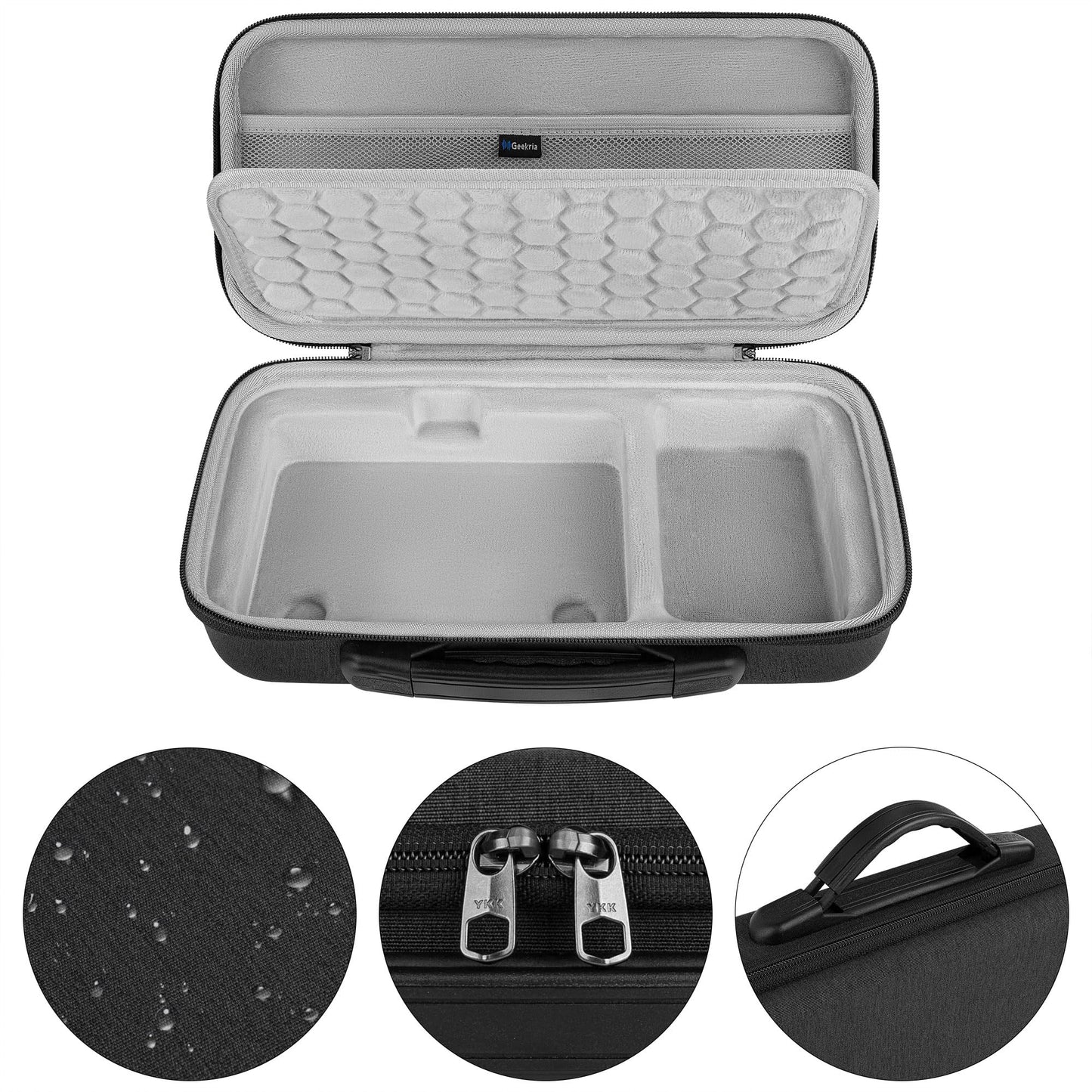 Geekria Hard Shell Travel Case Compatible with Universal Audio Apollo Solo/USB, Audio Mixer Carrying Bag (Dark Gray)