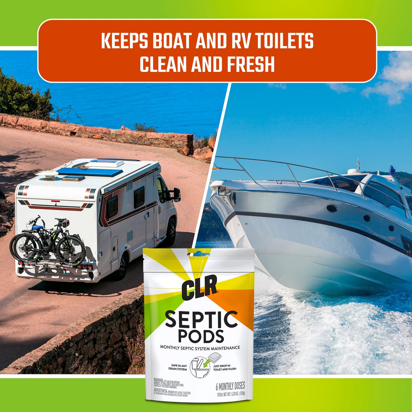 CLR Septic Pods Monthly Septic Maintenance, 12 Pods
