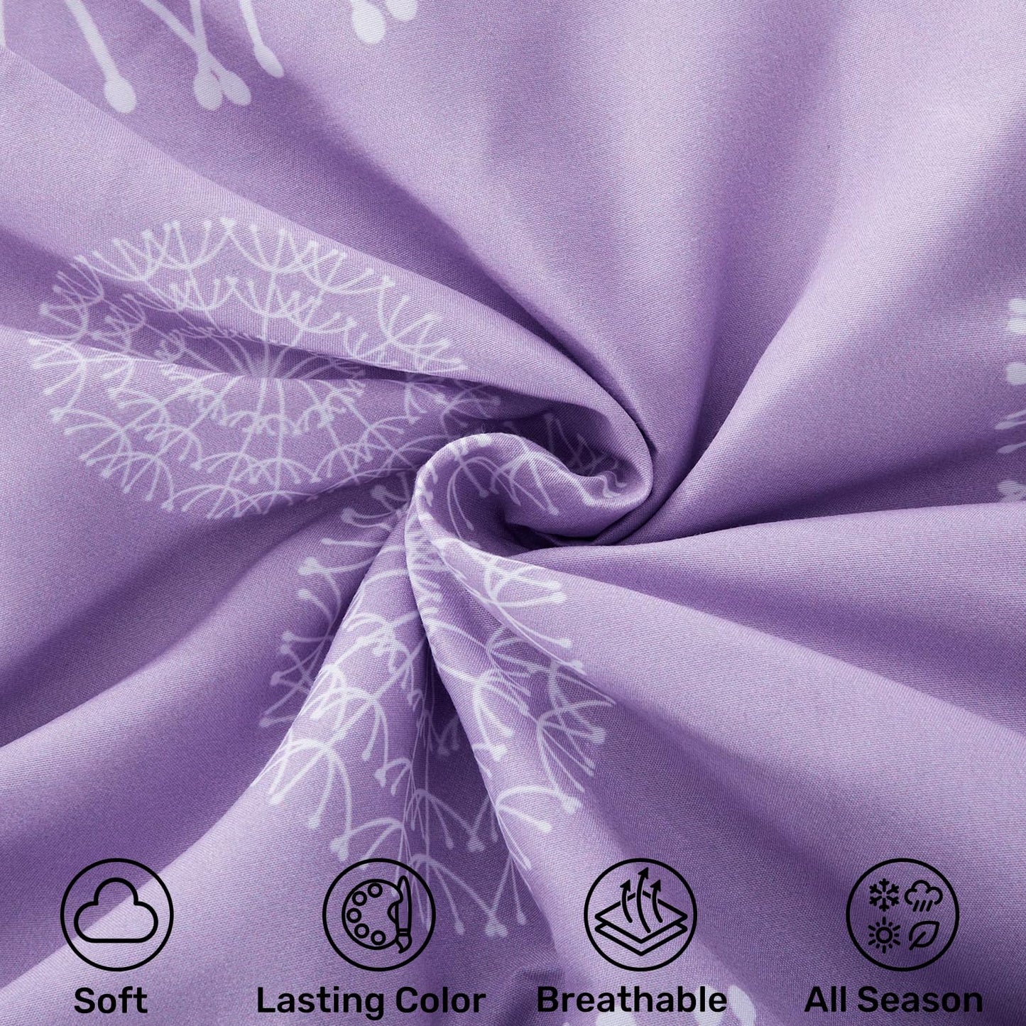 ARTALL Butterfly Pattern Bed in A Bag 6 Piece Bedding Twin Comforter Sets 1 Comforter, 1 Pillow Shams, 1 Flat Sheet, 1 Fitted Sheet, 1 Bed Skirt, 1 Pillowcases