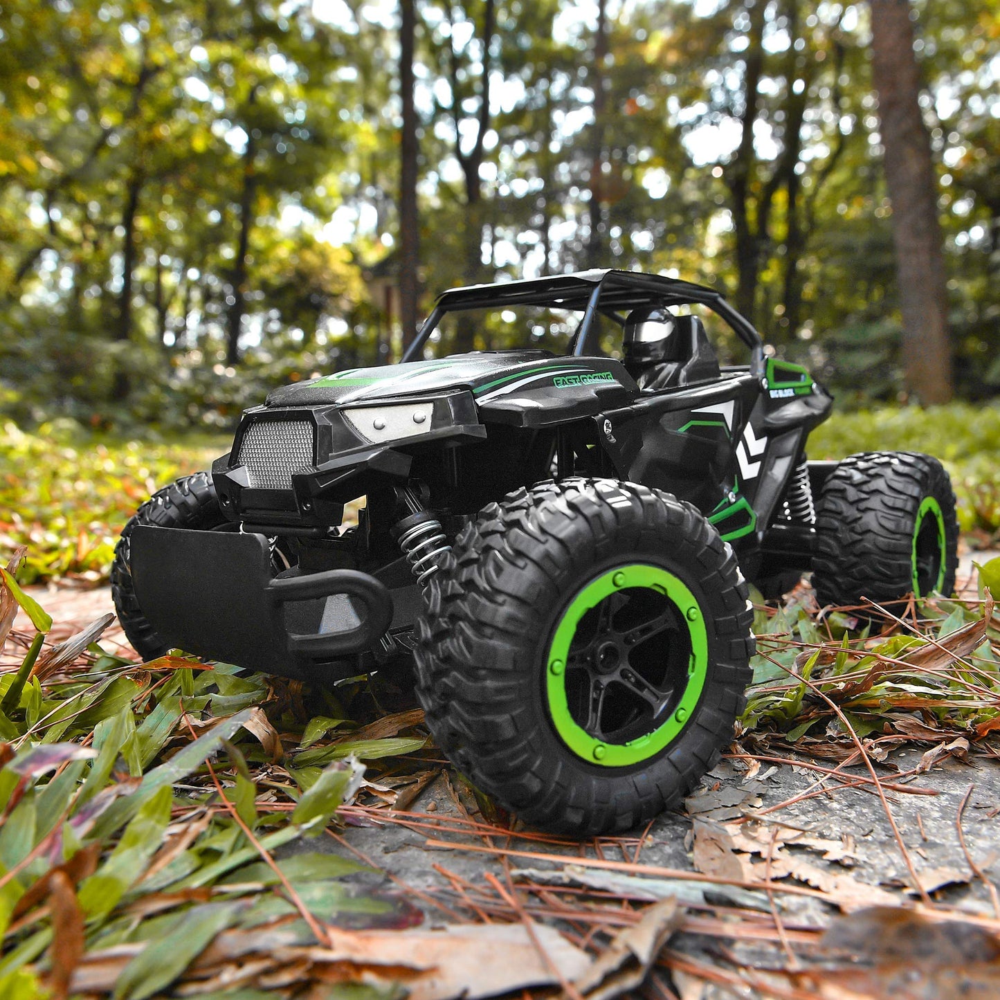 BEZGAR TB142 Remote Control Car - 1:14 Scale RC Cars, 20 Km/h 2WD All-Terrains Electric Off-Road Vehicle Truck Crawler Toy with Two Rechargeable Batteries for Boys Kids and Adults