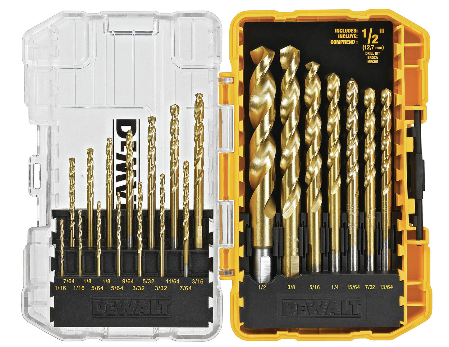 DEWALT Titanium Nitride Coated Drill Bit Set, 21-Piece (DW1342)