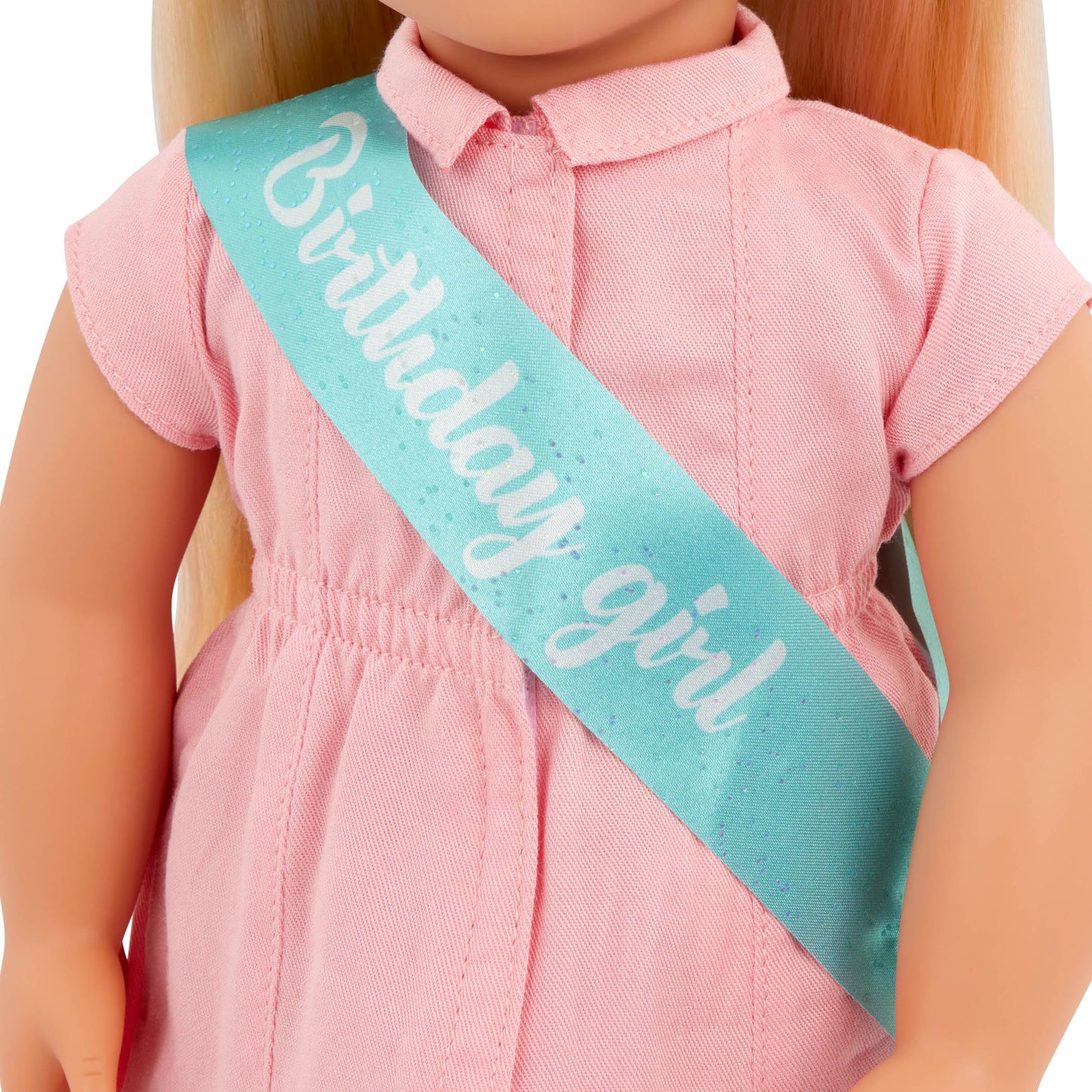 Our Generation – 18-Inch Birthday Doll – Lifelike Blue Eyes & Dark – Blonde Hair – Party Dress, Sash & Balloons – Pretend Play 3+ Years – Brenna