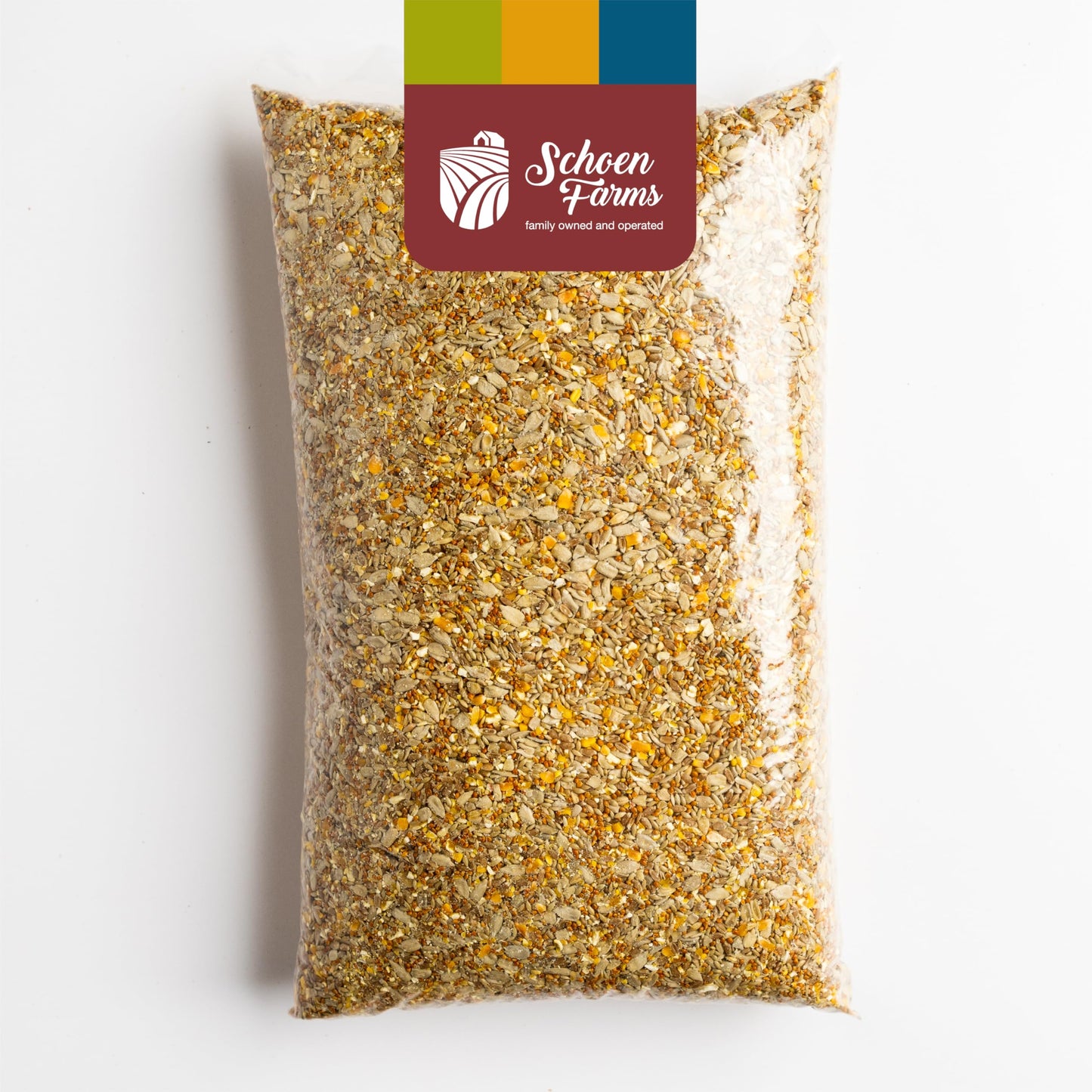 Schoen Farms Little Mess Wild Bird Food Mix – 4.54 kg Bag – Clean, No-Waste Seed Blend for Finches, Jays & Cardinals – with Sunflower Hearts & Millet – Canadian Grown