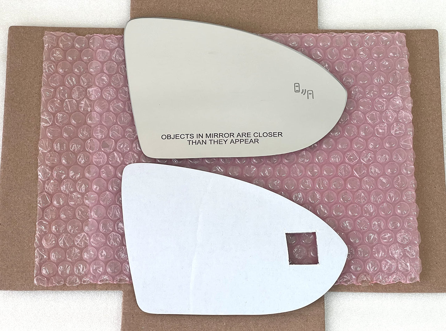 Blind Spot Passthrough Mirror Glass with Full Size Adhesive for Volkswagen | 2015 – 2024 Golf | 2019 – 2025 Jetta | 2015 – 2024 GTI | Passenger Side View Right RH