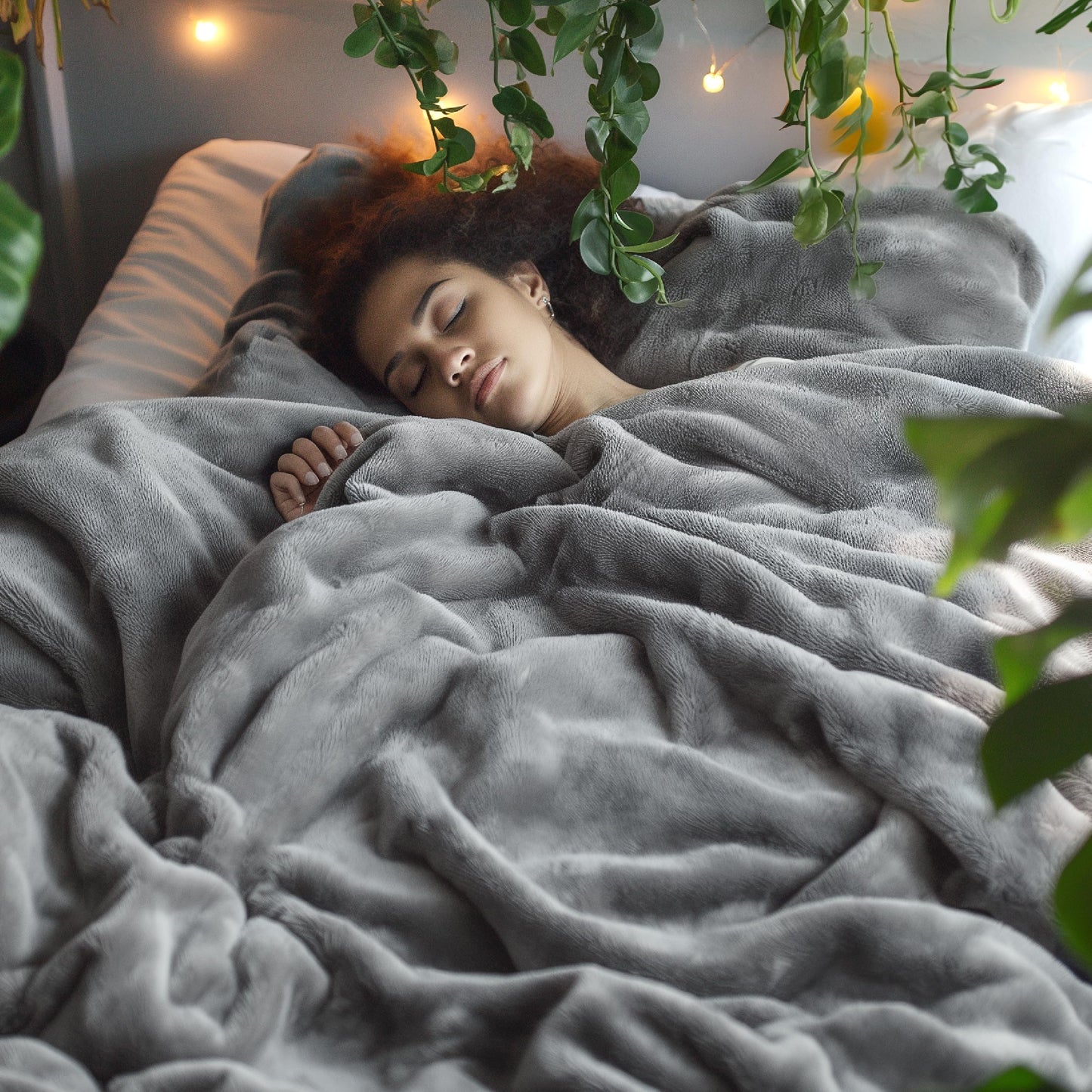 Bedsure King Size Blanket for Bed - Fleece Cozy Soft Blankets for Women, Lightweight Fuzzy Flannel Throw for All Seasons, Grey, 108x90 inches