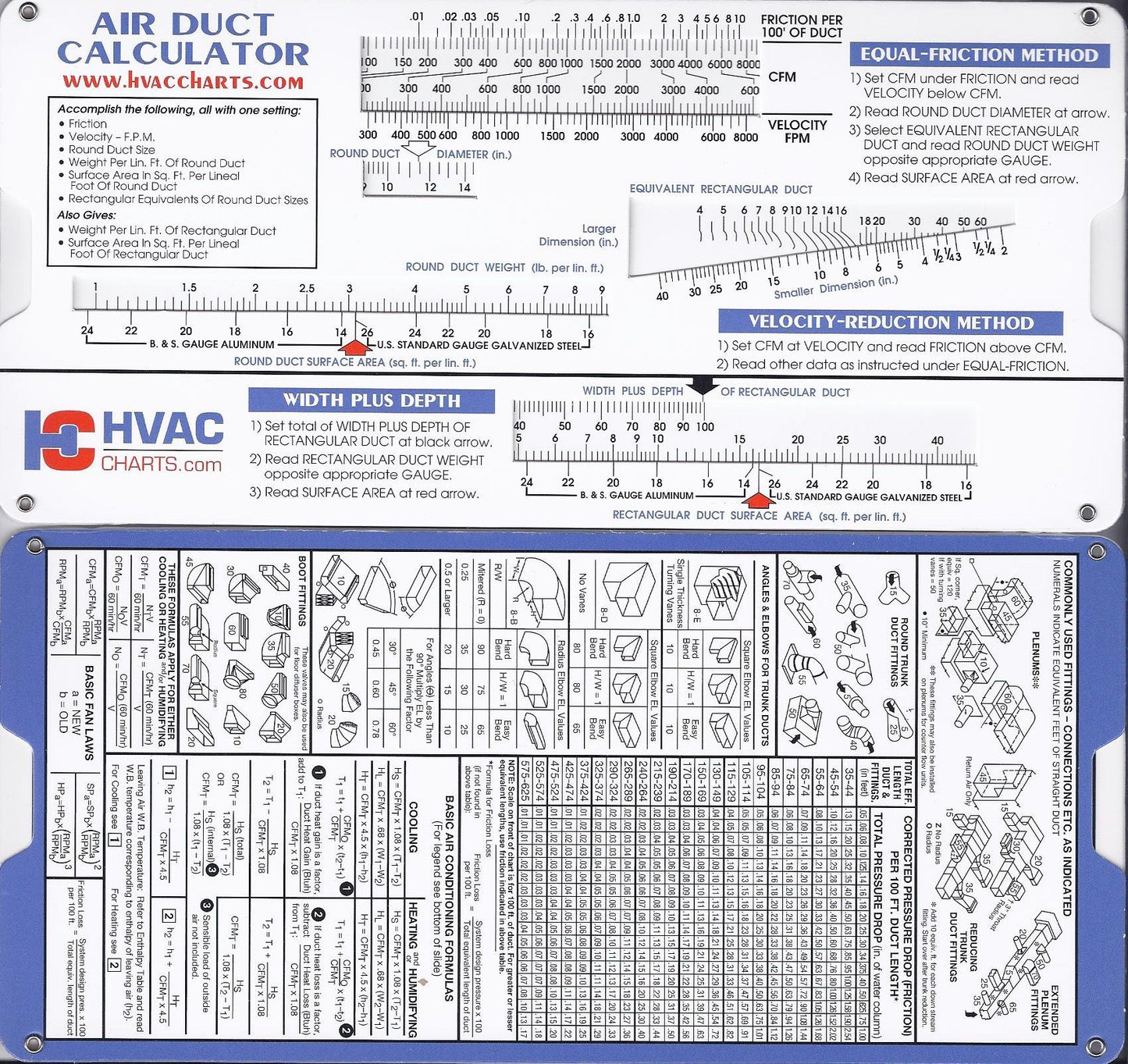 Air Duct Sizing Calculator Slide