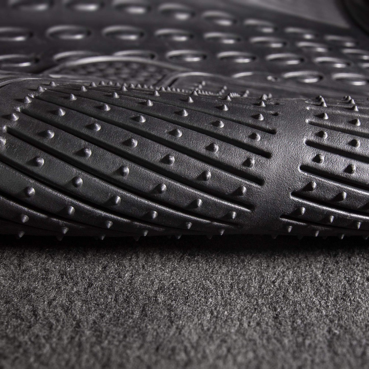FH Group Car Floor Mats - Heavy-Duty Rubber Floor Mats for Cars, Universal Fit Rear Set, Trimmable Automotive Floor Mats, Climaproof Floor Mats for Most Sedan, SUV, Truck Floor Mats Black