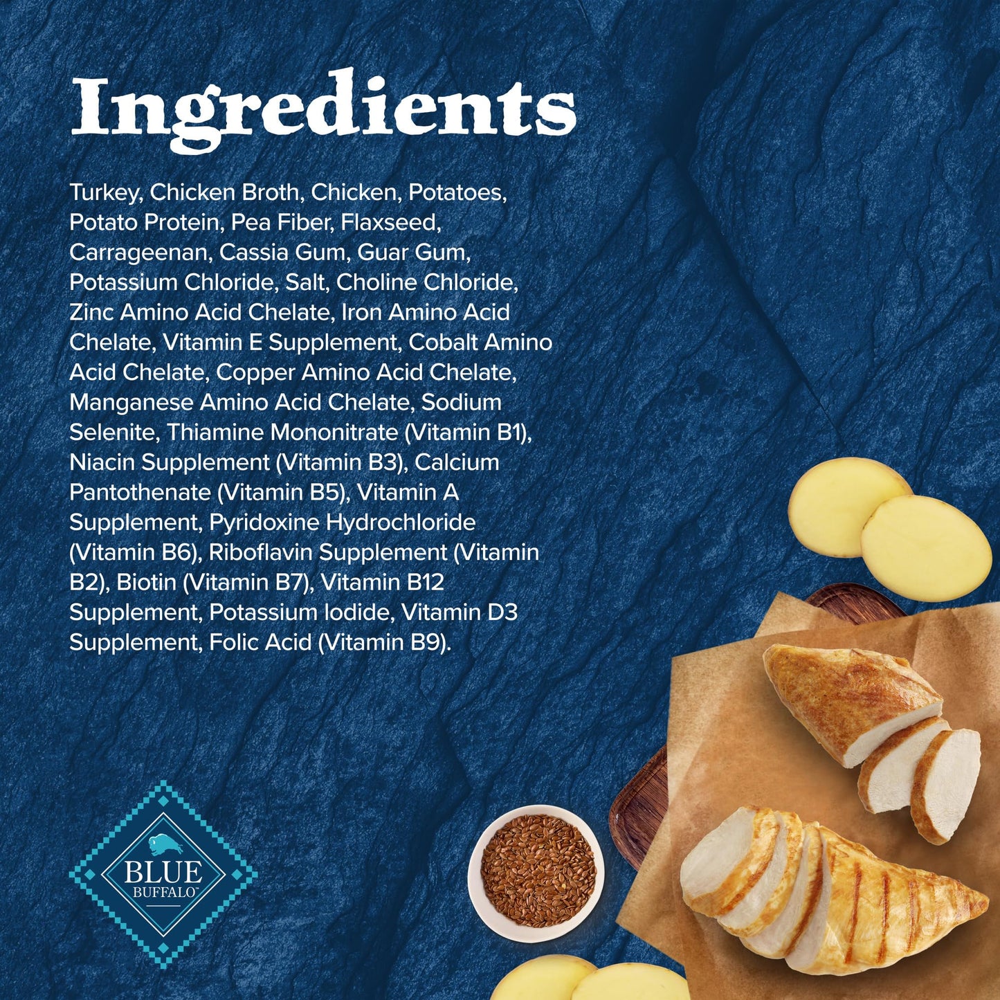 Blue Buffalo Wilderness High Protein Grain Free, Natural Senior Wet Dog Food, Turkey & Chicken Grill 354G Can (Pack Of 12)