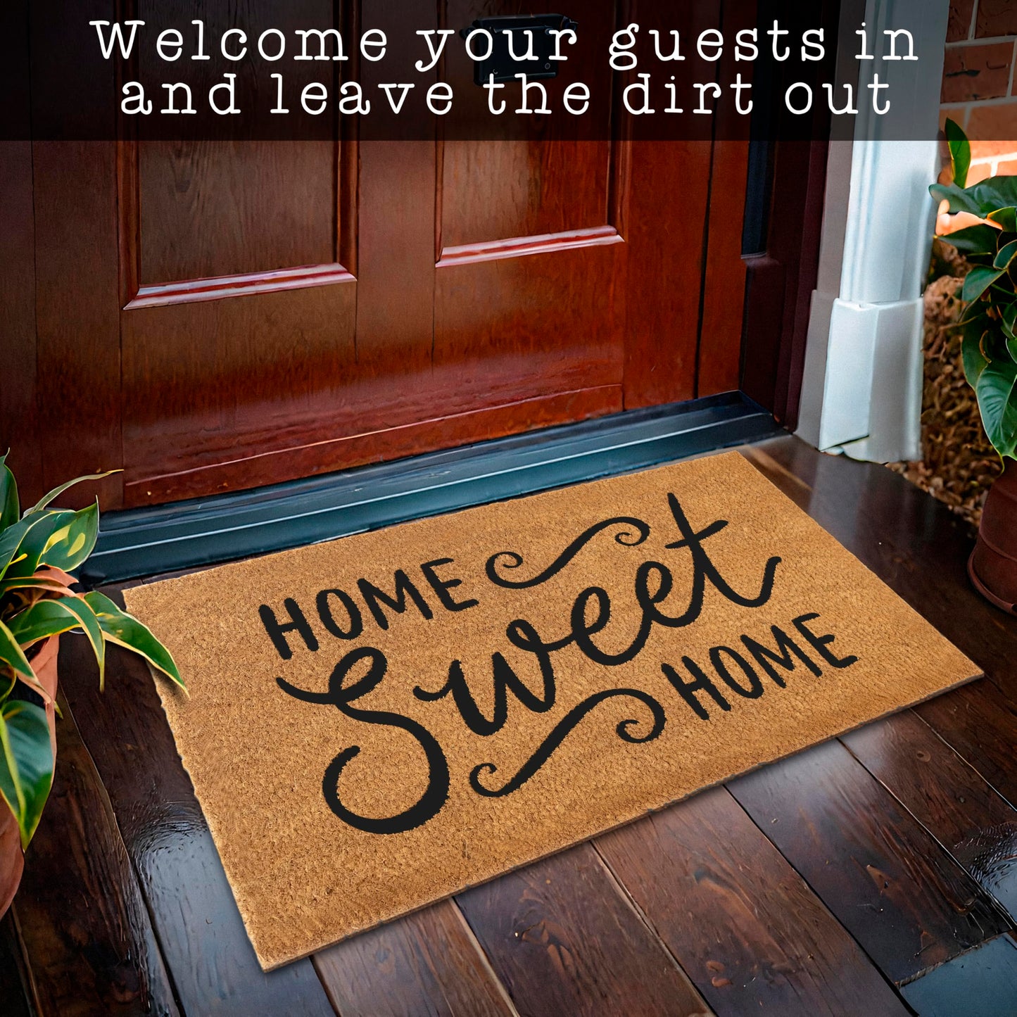 Home Sweet Home Doormat 30x17 Inches, Welcome Mats for Front Door, Home Sweet Home Door Mat