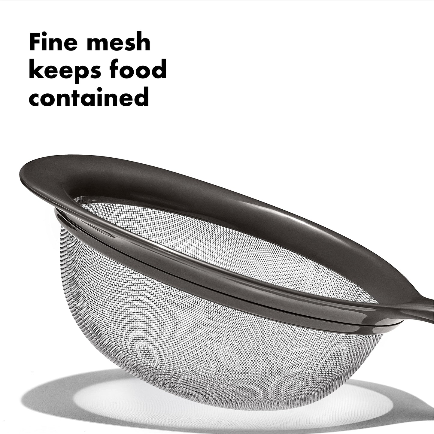 OXO Good Grips 3-Piece Strainer Set, Black