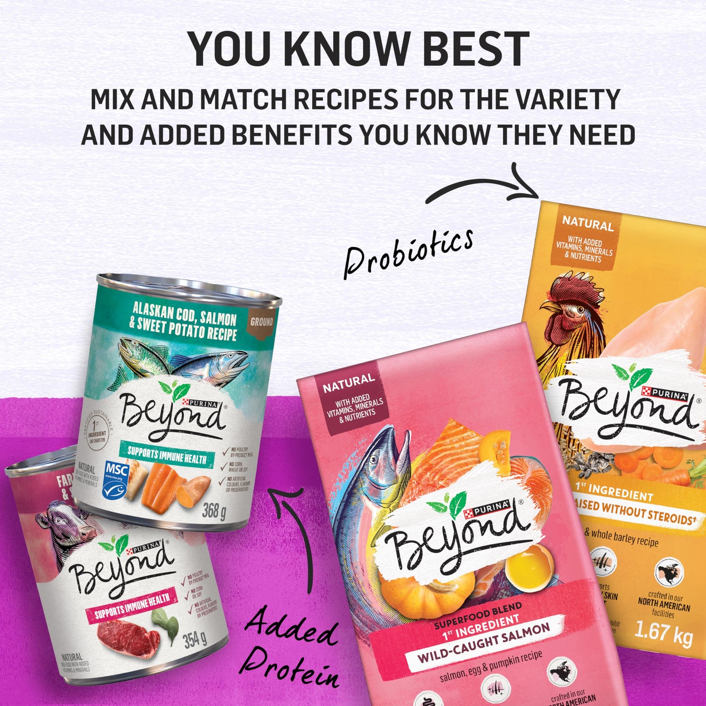 Beyond Simply Natural Dry Dog Food, Farm-Raised Beef, Barley & Free Run Egg - 9.5 kg Bag