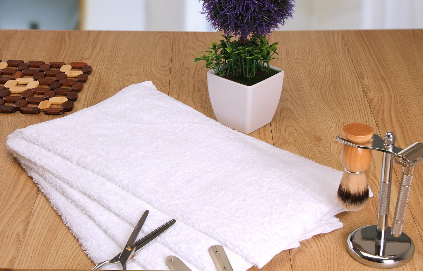 Utopia Towels - Salon Towels, 24-Pack (Not Bleach Proof, 16 x 27 Inches) Highly Absorbent Towels for Hand, Gym, Beauty, Hair, Spa, and Home Hair Care (White)
