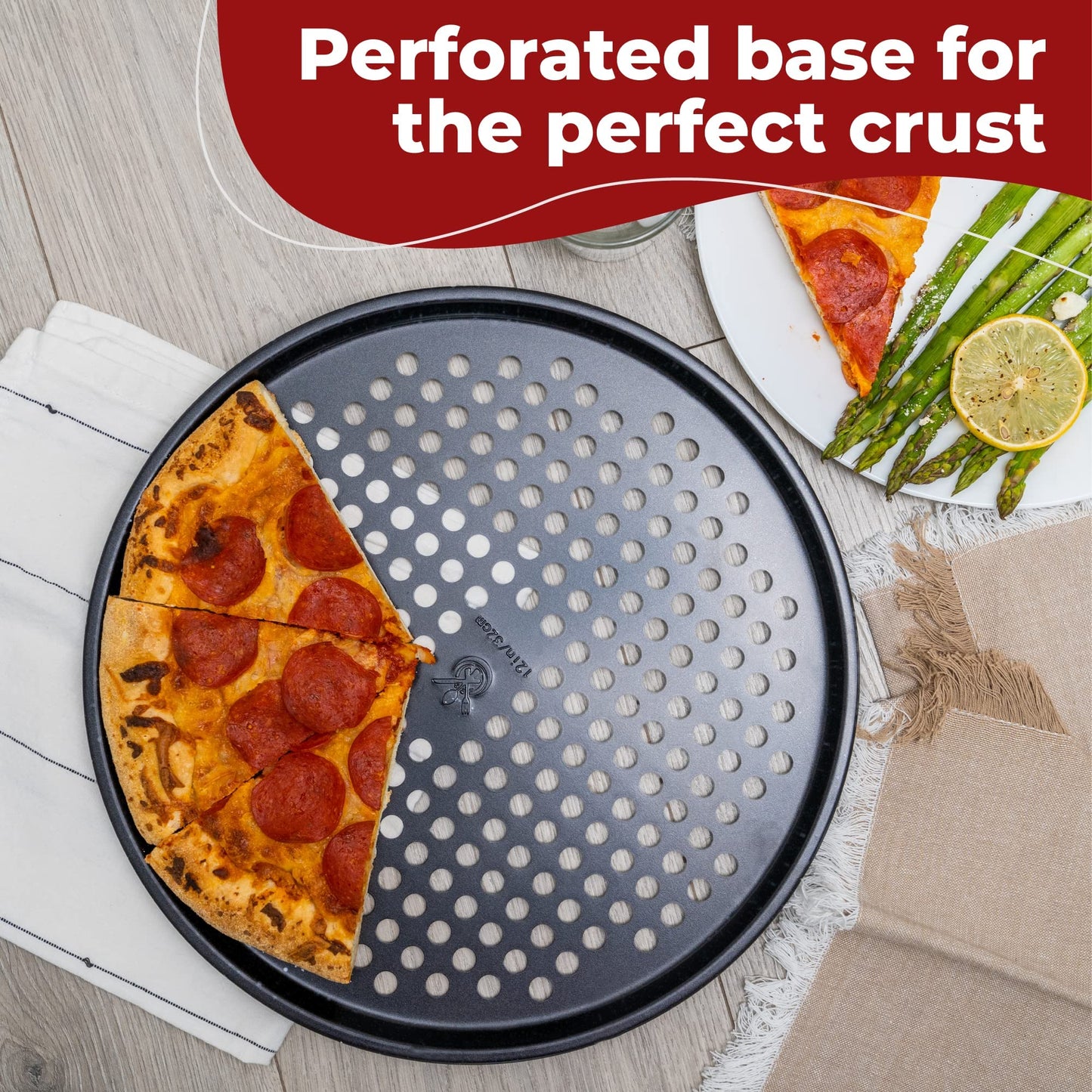 KITCHENATICS 12-PC Baking Pan Set Nonstick, Durable Carbon Steel Baking Sheets for Oven, Nonstick Baking Pans Set with Muffin Pan, Loaf Pan, Pizza Pan, Cookie Sheet Pan - Black Bakeware Sets
