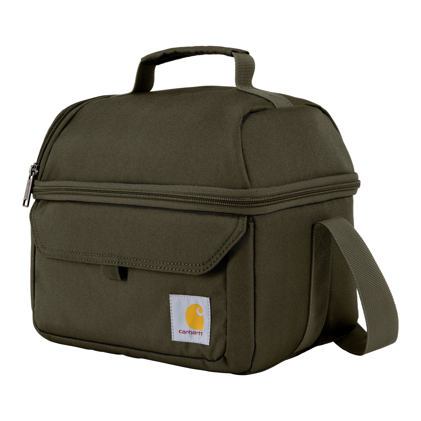 Carhartt 12 Can Two Compartment Lunch Box | Durable, Fully-Insulated Lunch Bag for Women & Men, Large Lunchbox (Tarmac)