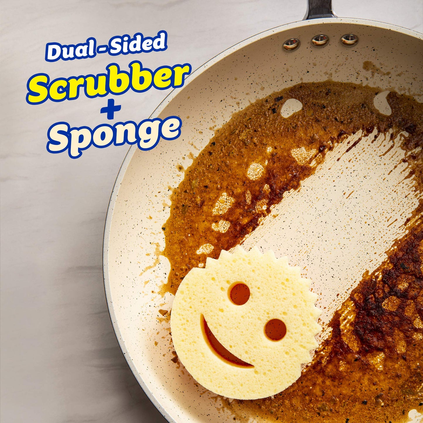Scrub Daddy - Scrub Mommy Dual-Sided Scrubber and Sponge - Scratch Free & Resists Odors - 8 Count