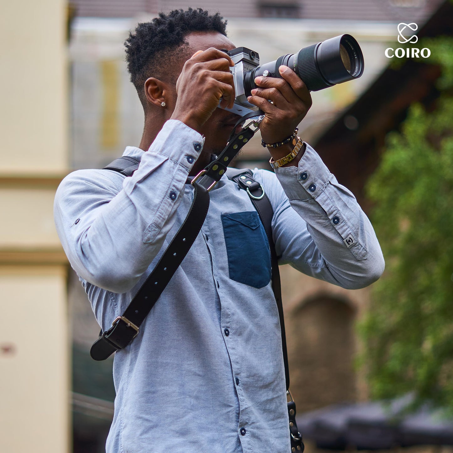 Camera Accessories Dual Harness Two Cameras - Shoulder Leather Strap - Multi Gear Double Camera Accessories DSLR/SLR ProInStyle